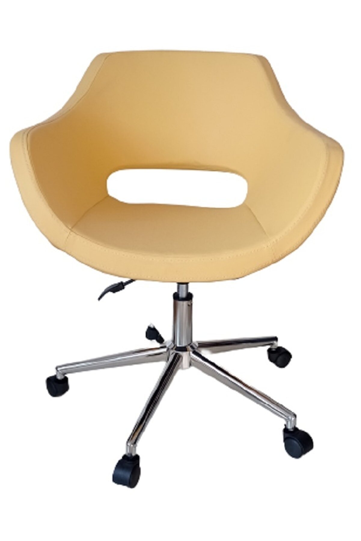 Kamusalmarket Büro Koltuğu Çalışma Sandalyesi̇ Döküm Süngerli̇ Krom Yıldız Ayaklı