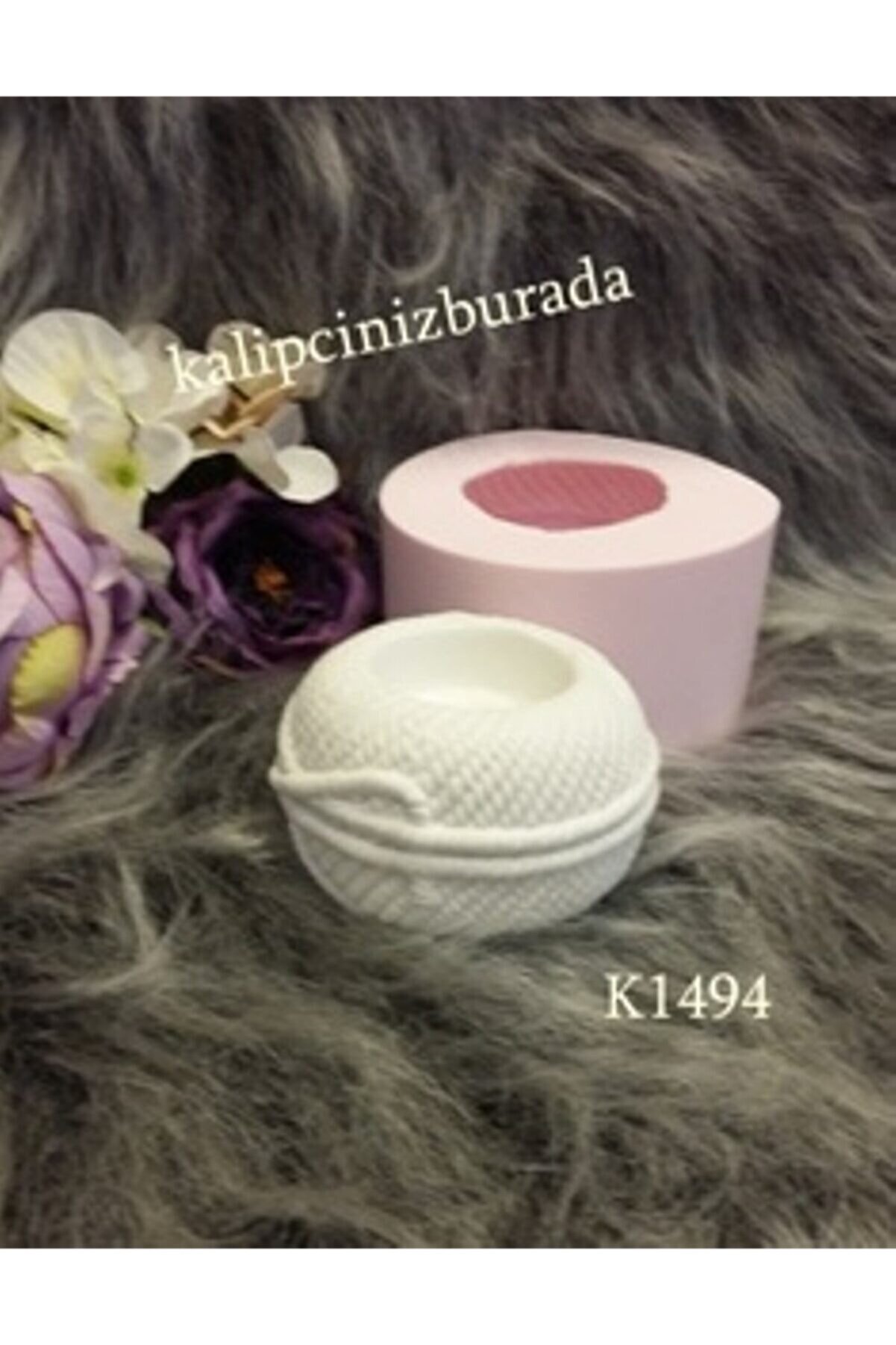 Kalıpcınızburada Yumak Teali̇ght Mumluk Si̇li̇kon Kalıp