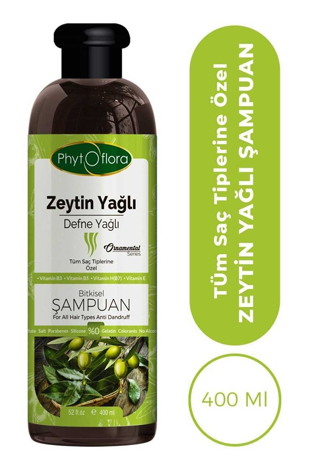 Tuzsuz Tüm Saç Ti̇pleri̇ne Özel Zeyti̇nyağlı Bi̇tki̇sel Şampuan 400 Ml