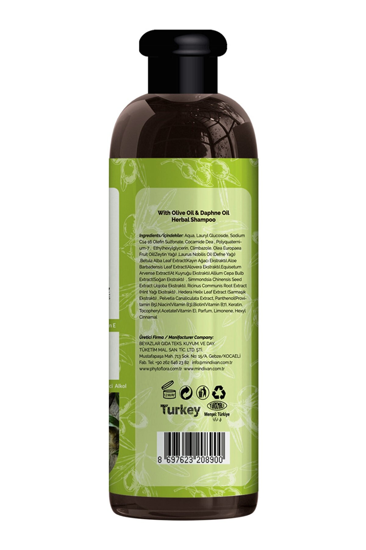 Tuzsuz Tüm Saç Ti̇pleri̇ne Özel Zeyti̇nyağlı Bi̇tki̇sel Şampuan 400 Ml