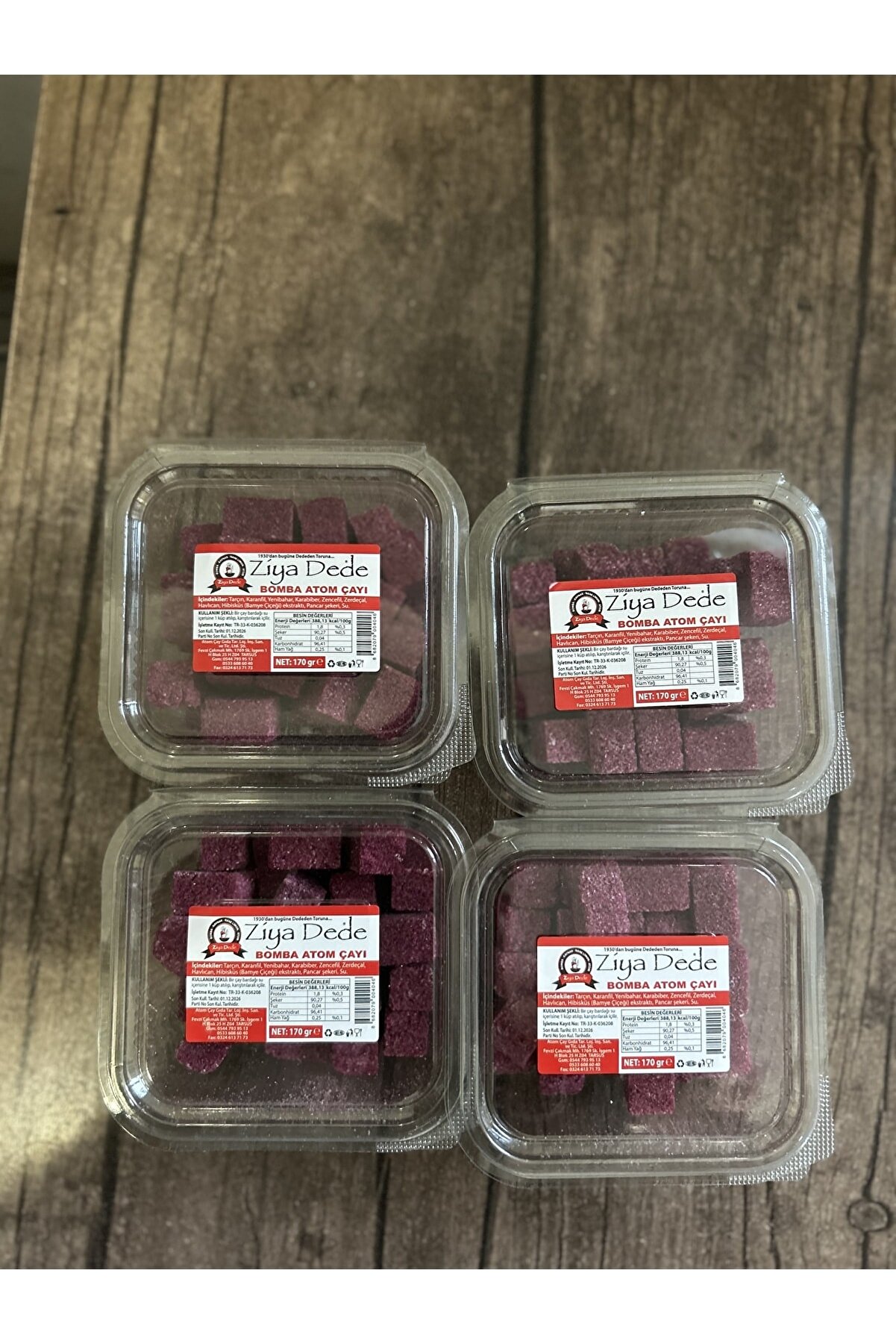 Zi̇ya Dede Bomba Atom Çayı 170 Gr X4 Adet