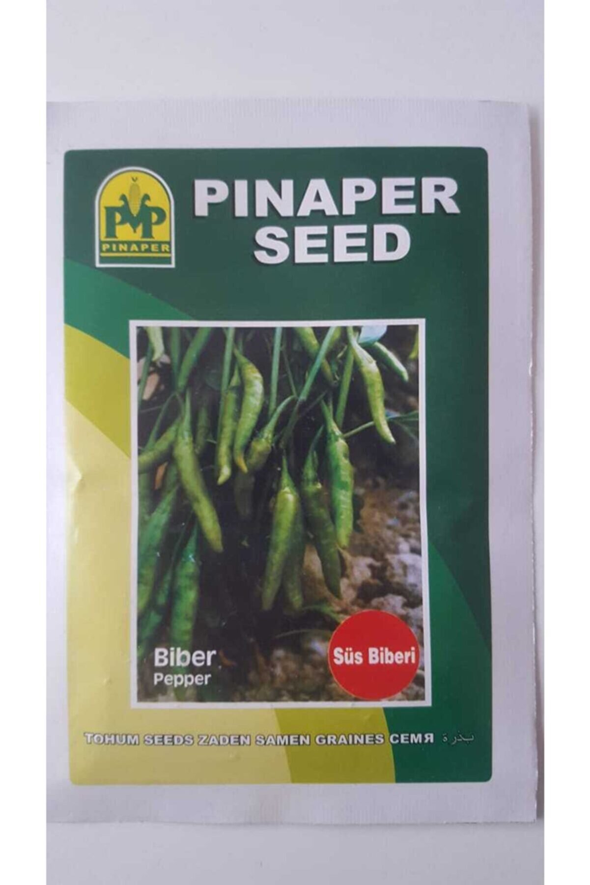 Pi̇naper Seed Bi̇ber (S&uuml;s Bi̇beri̇) Tohumu 1 Paket %100 Y&uuml;ksek Veri̇mli̇di̇r.