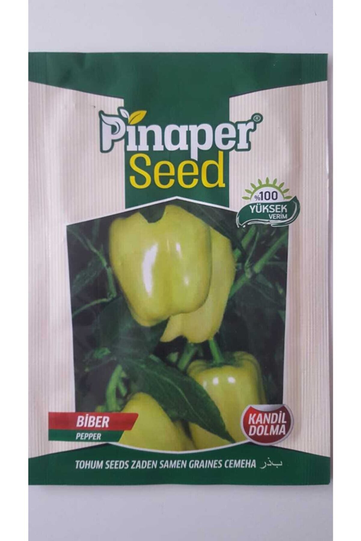 Pi̇naper Seed Dolma Bi̇ber (Kandi̇l ) Tohumu 1 Paket %100 Y&uuml;ksek Veri̇mli̇di̇r