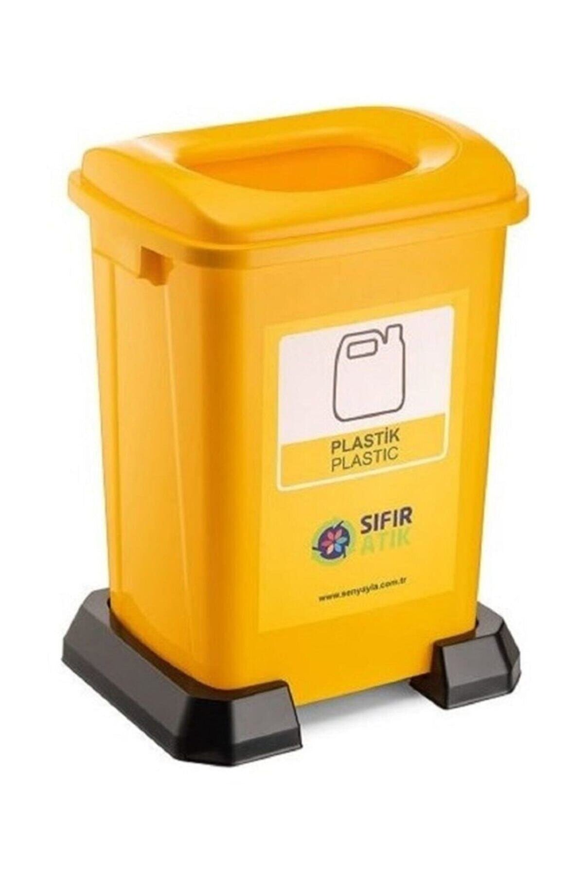 Şen Yayla Şenyayla Sıfır Atık Geri̇ Dönüşüm Kutusu 70 Lt Sarı Plasti̇k