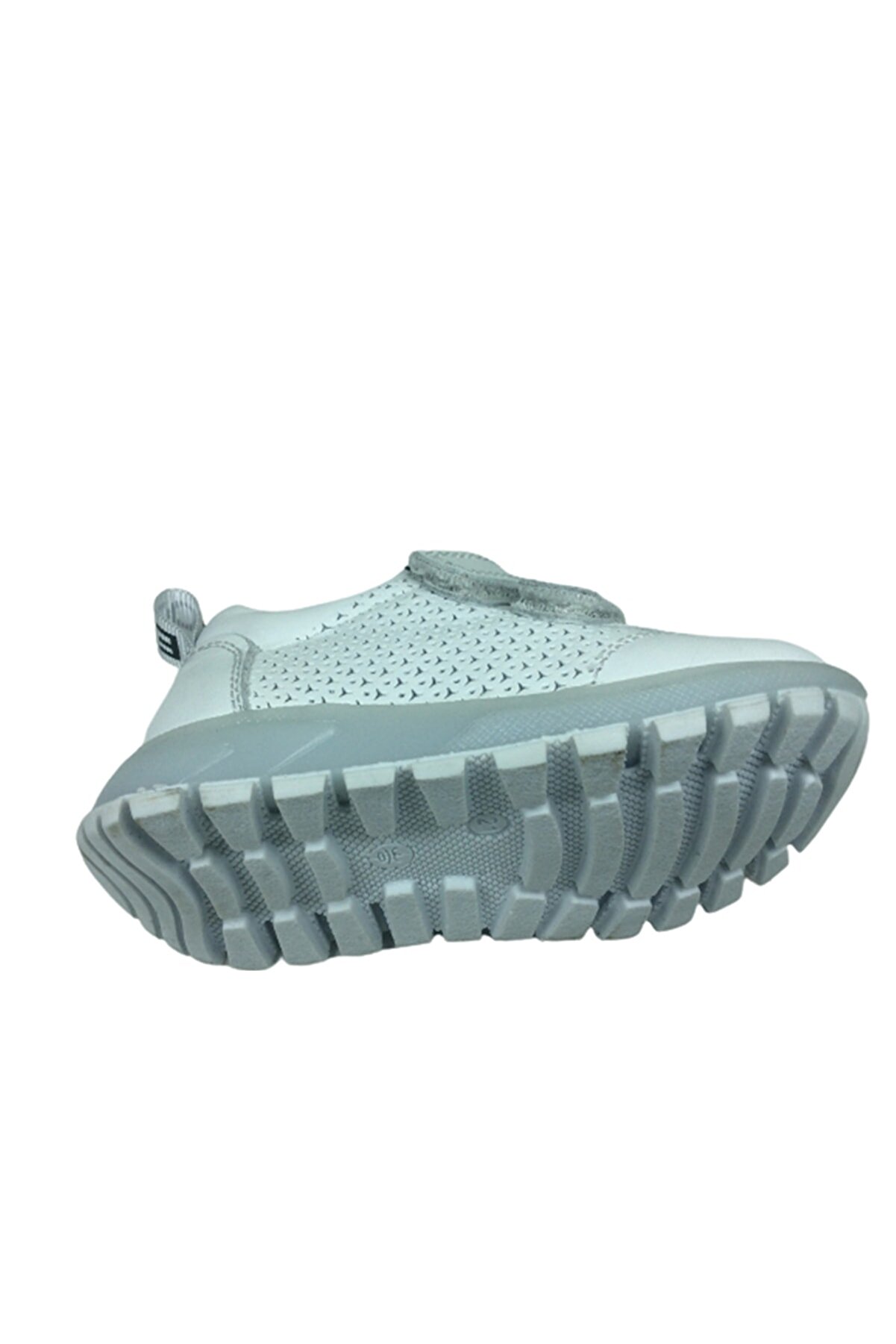 Bebe Kız Erkek Uni̇sex Çocuk Spor Ayakkabı Beyaz Lazer Cırt % 100 Deri̇ Anatomi̇k