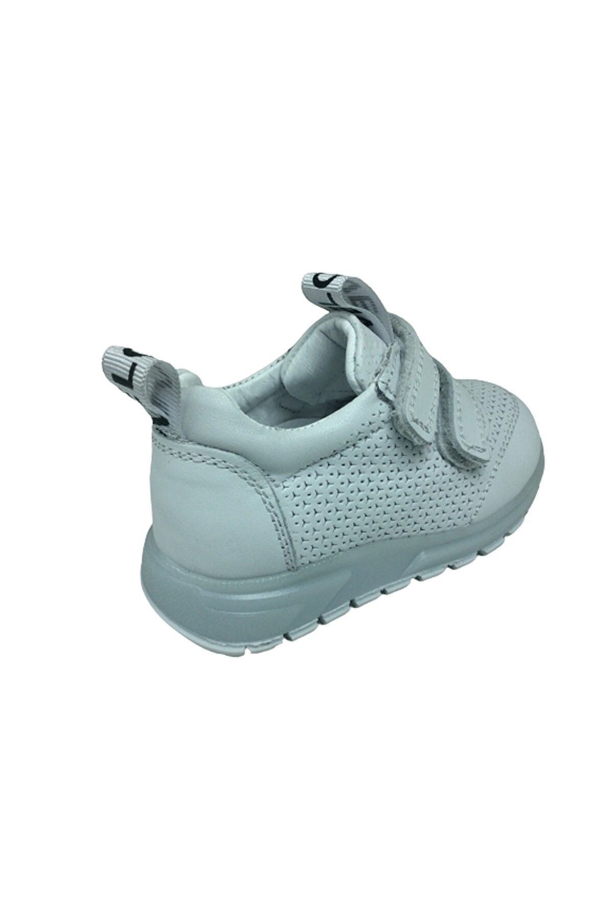 Bebe Kız Erkek Uni̇sex Çocuk Spor Ayakkabı Beyaz Lazer Cırt % 100 Deri̇ Anatomi̇k