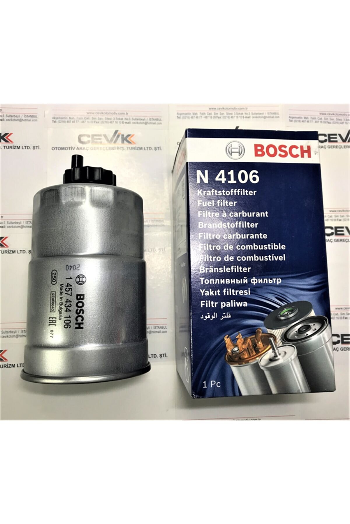 Bosch Yakıt Filtresi / Trafıc - Boxer - Palıo - Ducato - Era / 1457434106 - 46773577 - 813041
