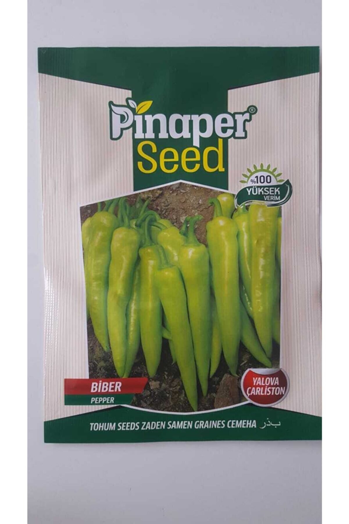 Pi̇naper Seed Bi̇ber (Yalova &Ccedil;arli̇ston ) Tohumu 1 Paket %100 Y&uuml;ksek Veri̇mli̇di̇r.