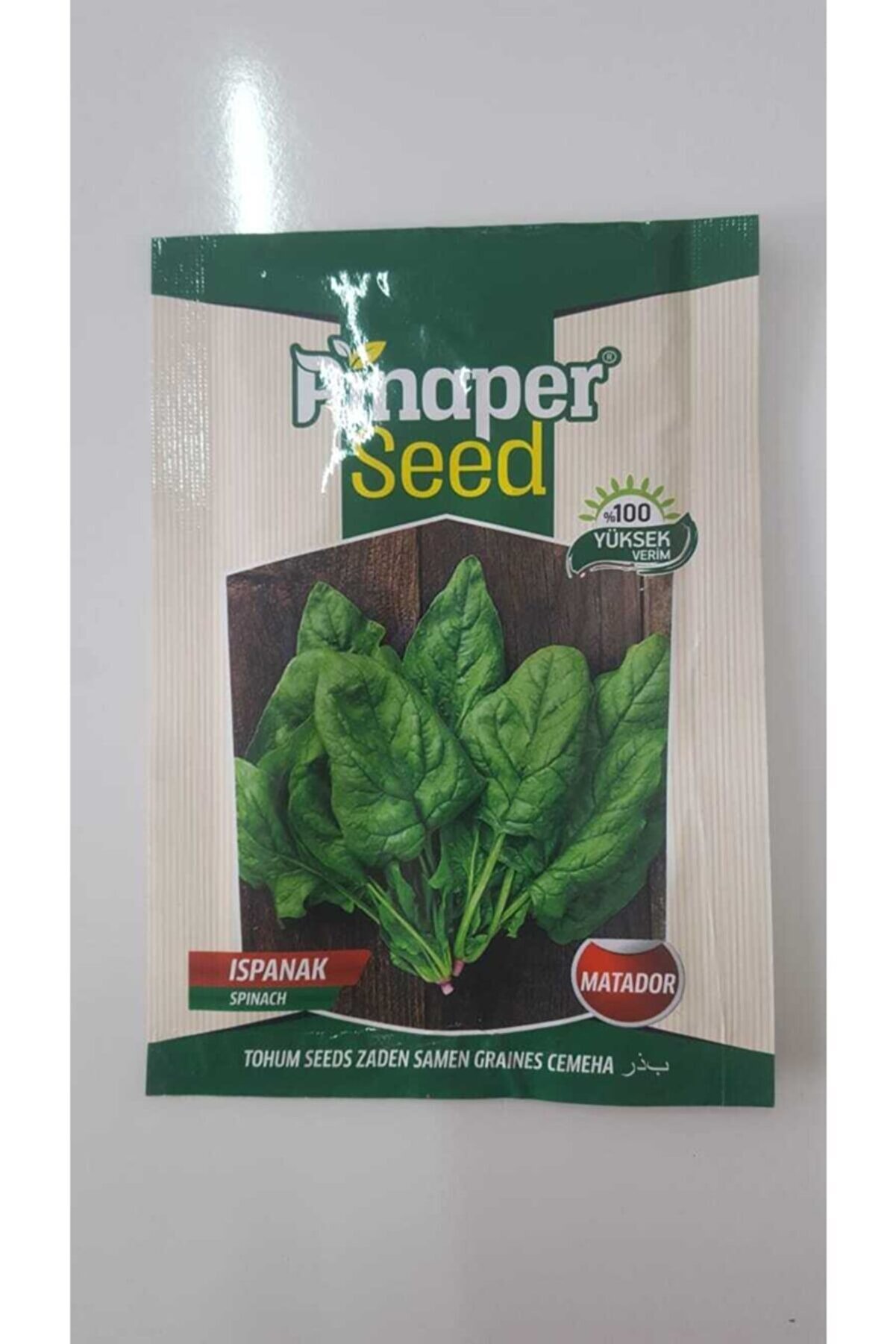 Pi̇naper Seed Ispanak Tohumu 1 Paket %100 Y&uuml;ksek Veri̇mli̇di̇r.