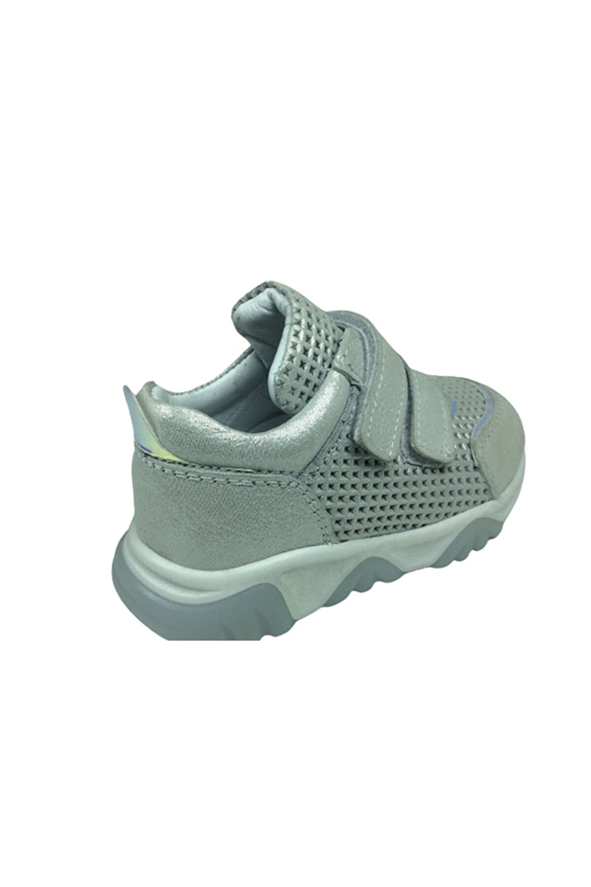 Bebe Kız Çocuk Spor Ayakkabı Gümüş Lazerli̇ Cırtlı%100Derı Anatomi̇k