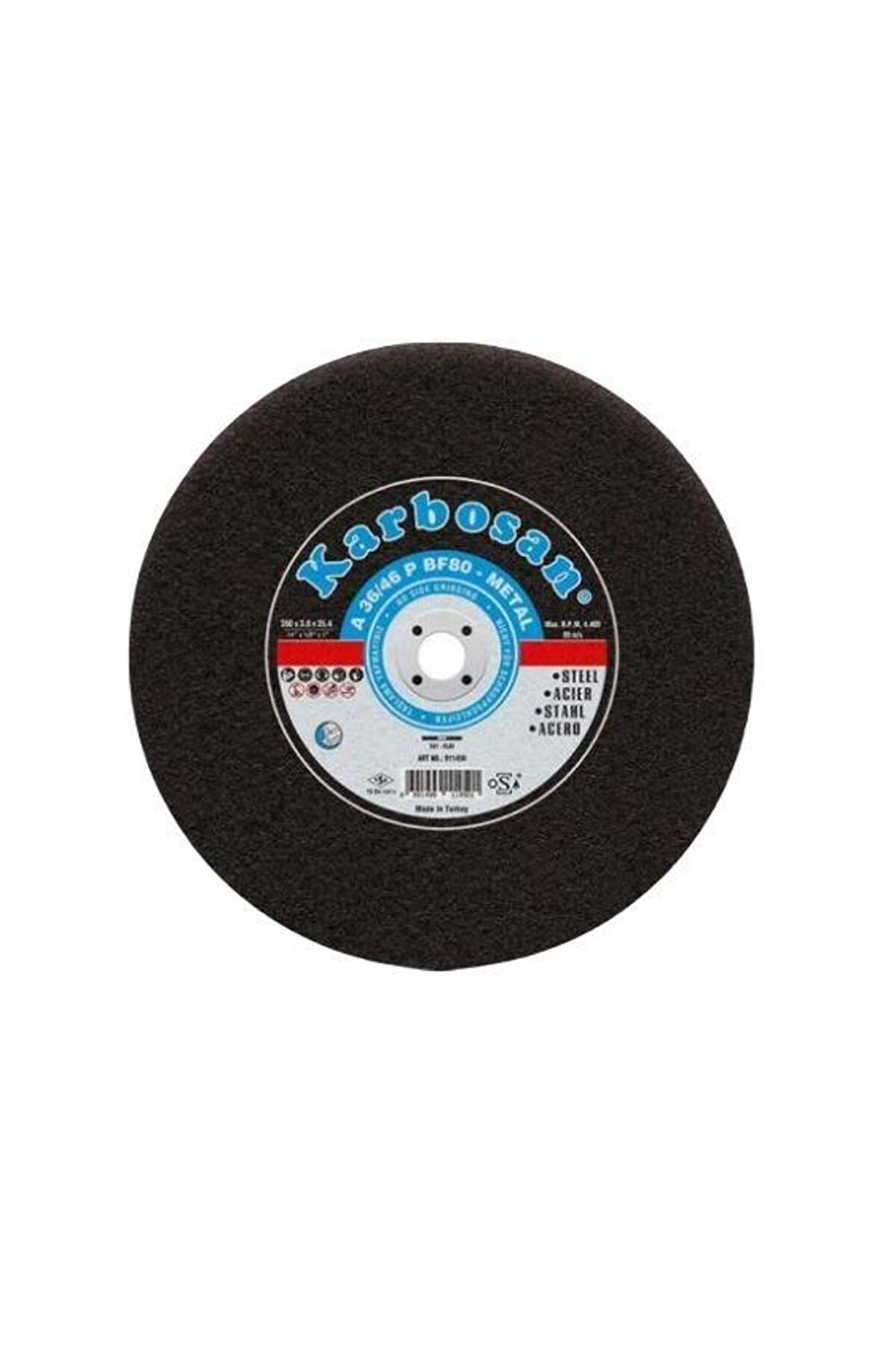 KARBOSAN Metal Kesme Sabit Tezgah Disk 350 X 3.5 X 25.4