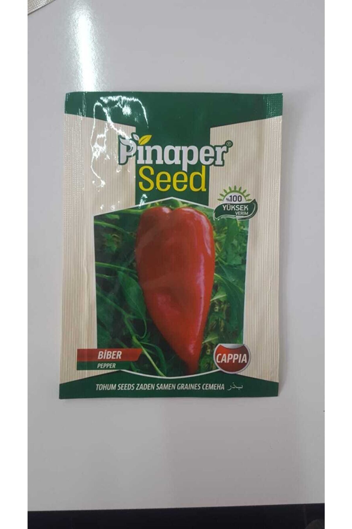 Pi̇naper Seed Bi̇ber (Cappıa )Tohumu 1 Paket %100 Y&uuml;ksek Veri̇mli̇di̇r.