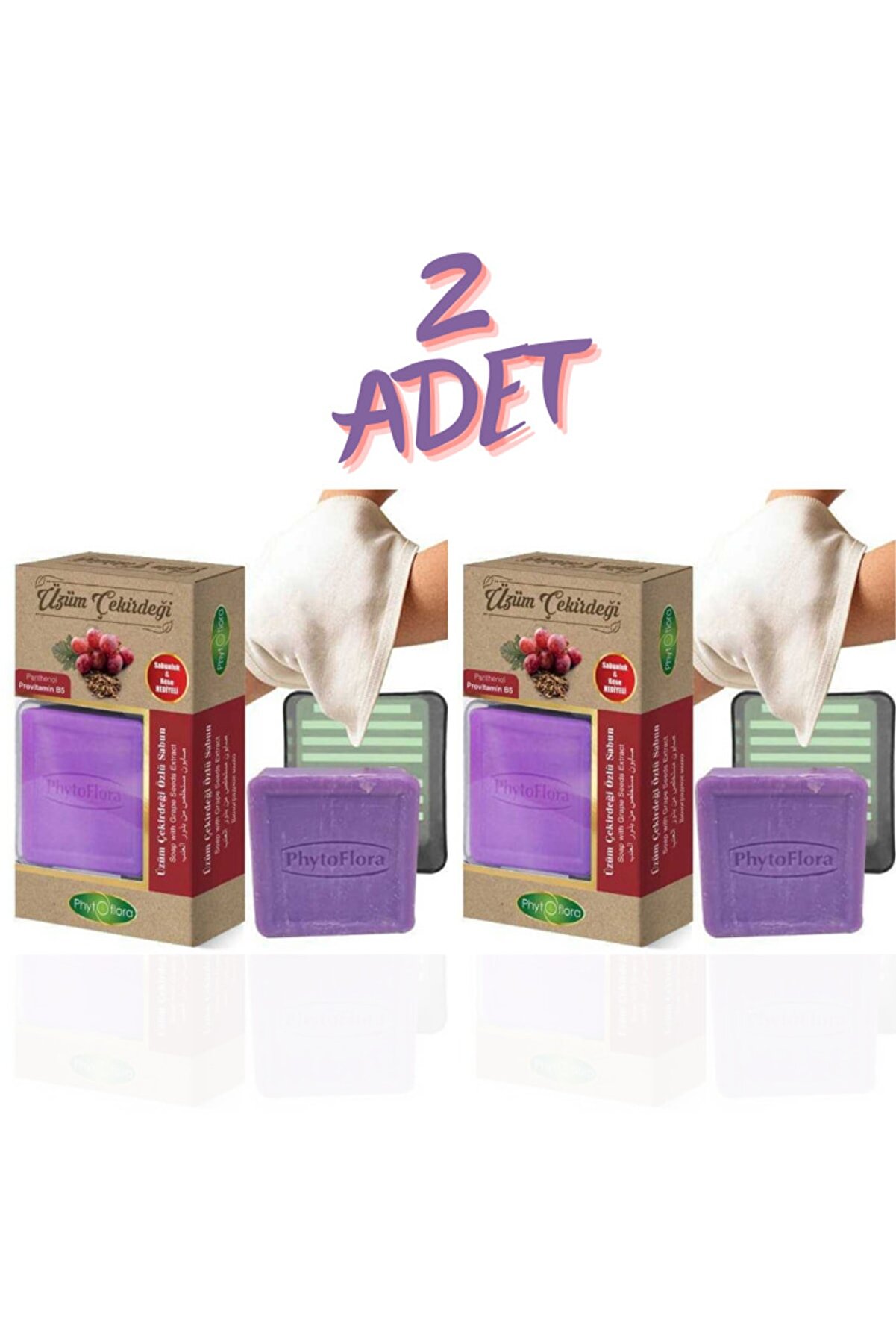 Phytoflora Üzüm Çekirdeği Özlü Sabun 125 Gr 2 Adet