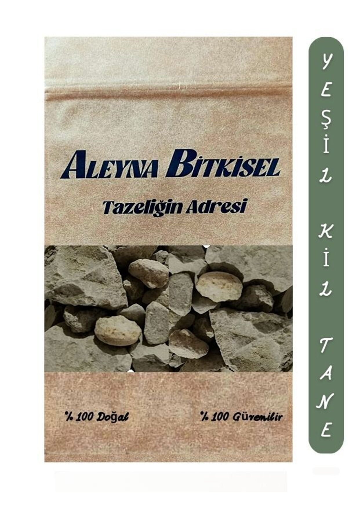 Aleyna Bitkisel Yeşil Kil 500 gr Yüz Maskesi Için