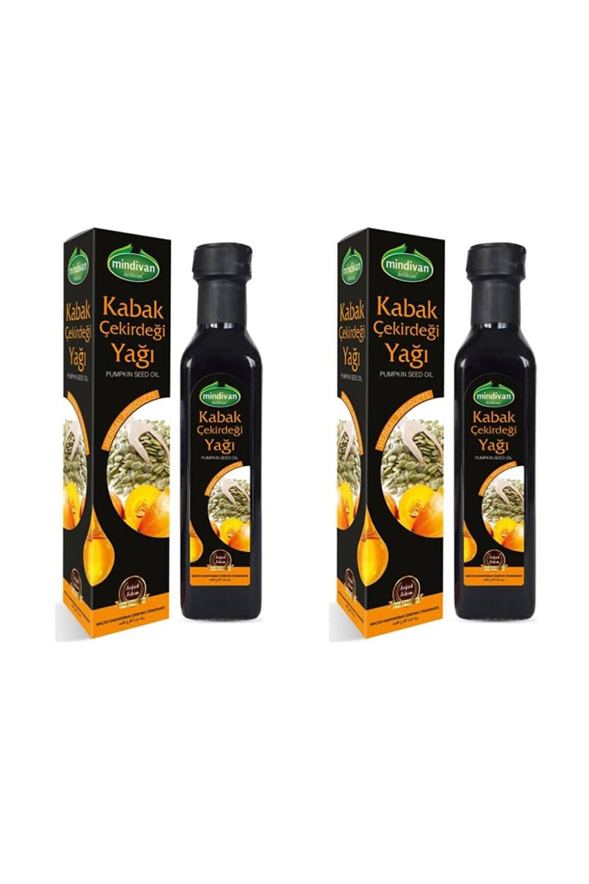 Mindivan Kabak Çekirdeği Yağı 250 Cc X2 Adet