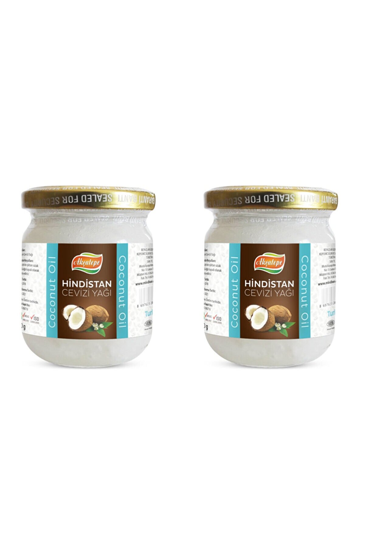 Mindivan Hindistan Cevizi Yağı 160 Gr X2 Adet