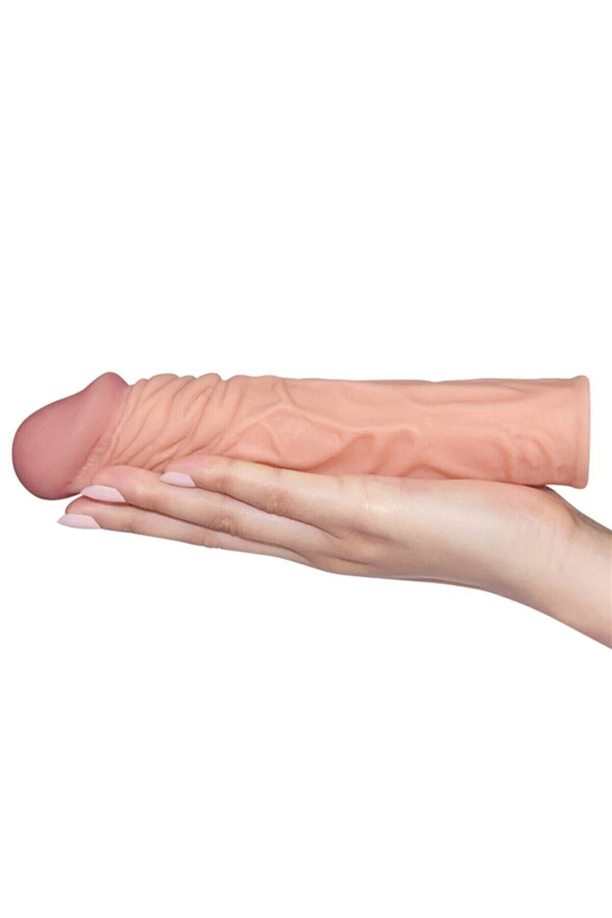 Kokteyl Ultra Reali̇sti̇k 5Cm + Dolgulu Peni̇s Kılıfı 17Cm