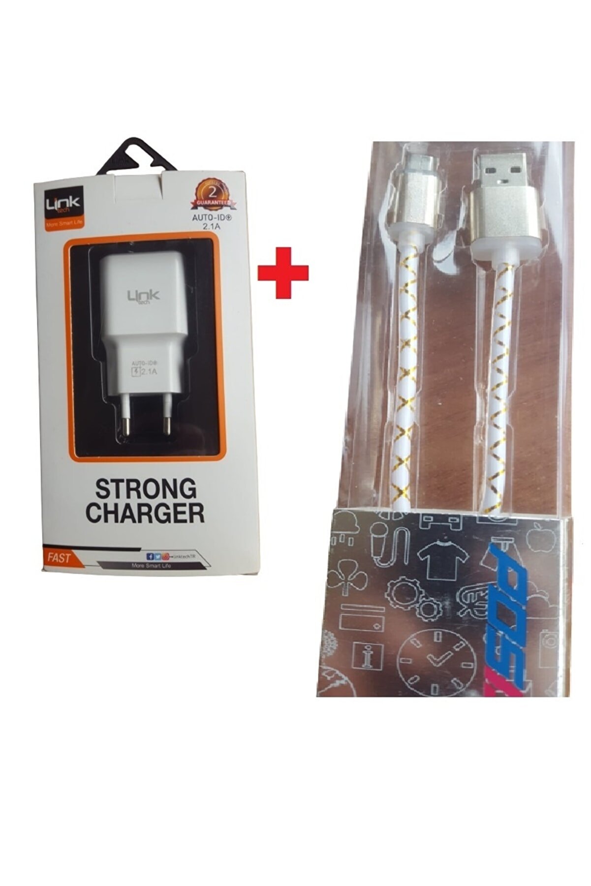 Li̇nk Şarj Adapt&ouml;r&uuml; 2.1A Şarj Adapt&ouml;r&uuml; Ve Usb-C To Type-C Şarj Ve Data Kablosu