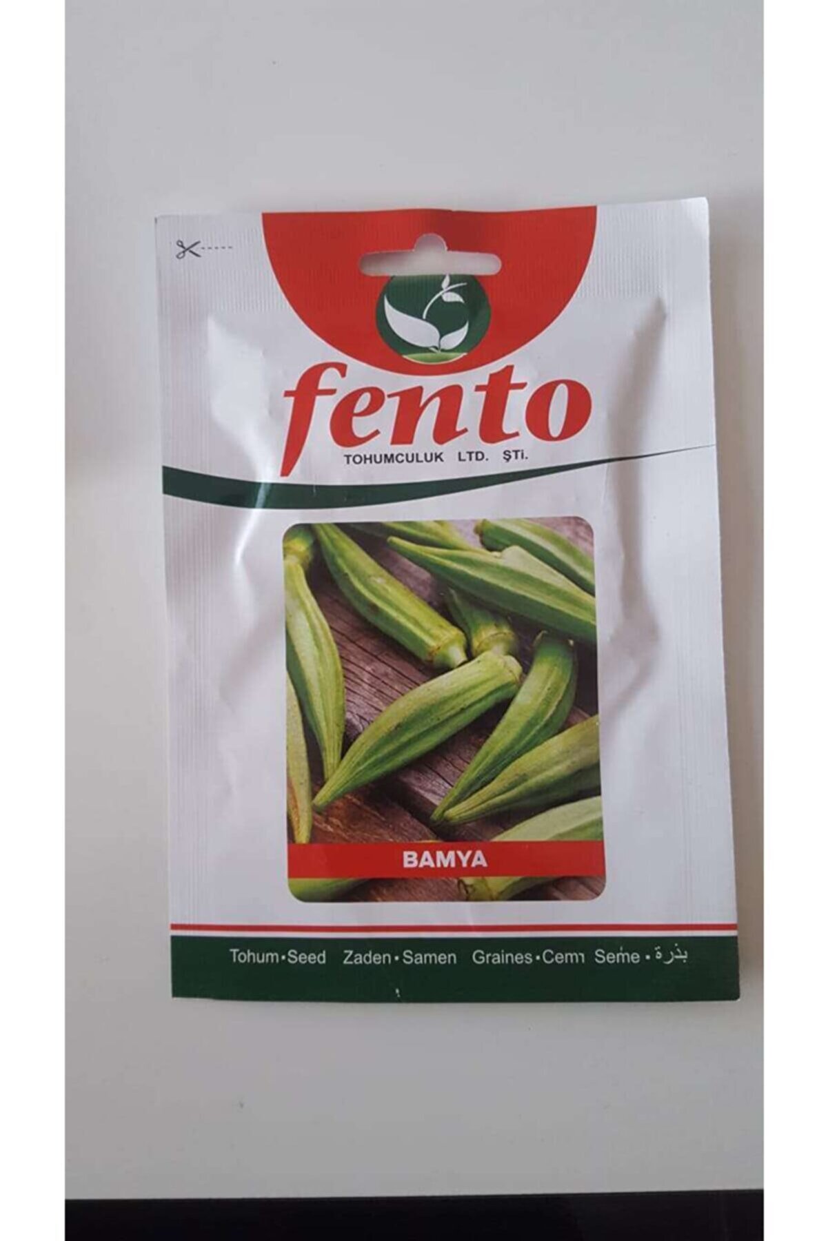 Fento Bamya Tohumu 1 Paket %100 Y&uuml;ksek Veri̇mli̇di̇r.