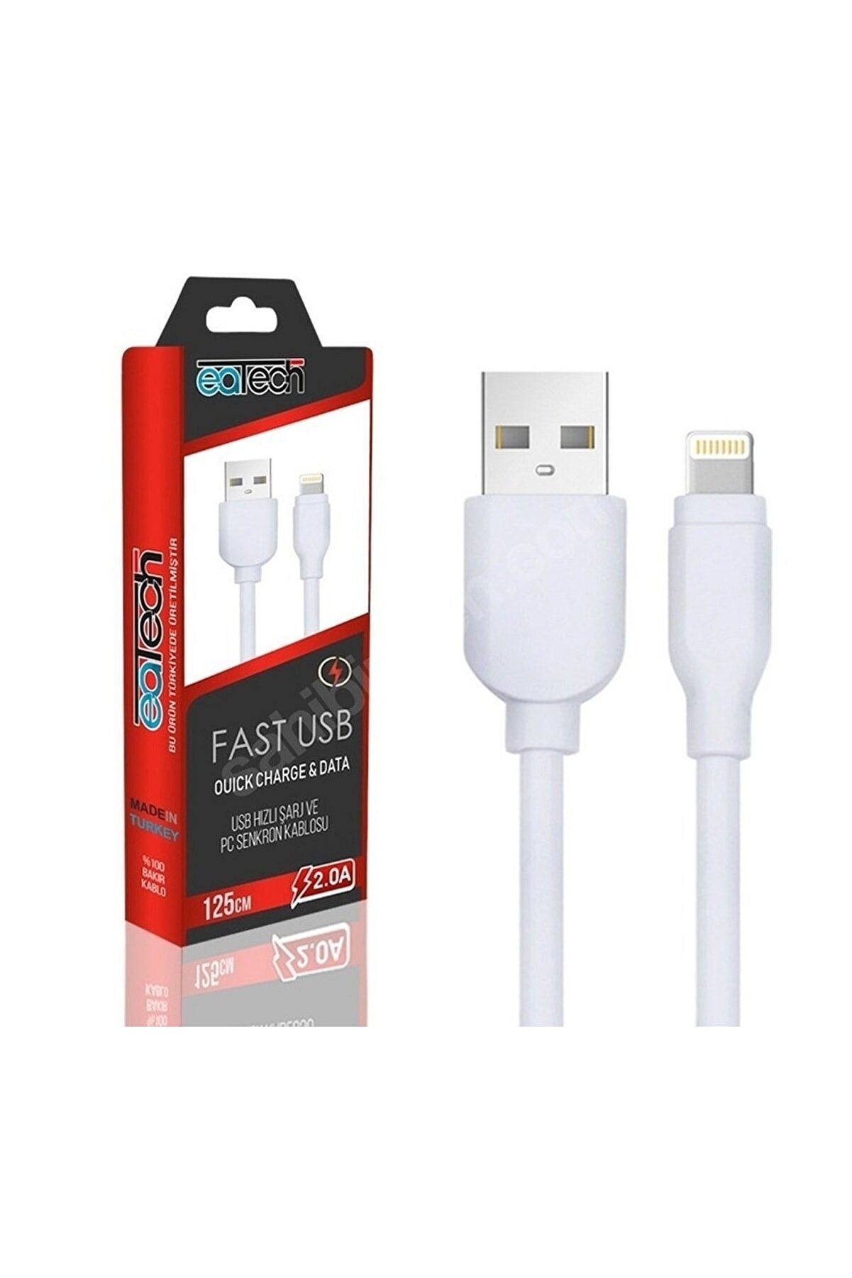 Eatech Iphone Hızlı Şarj Kablosu - Iphone Data Kablosu 125Cm 2.0A