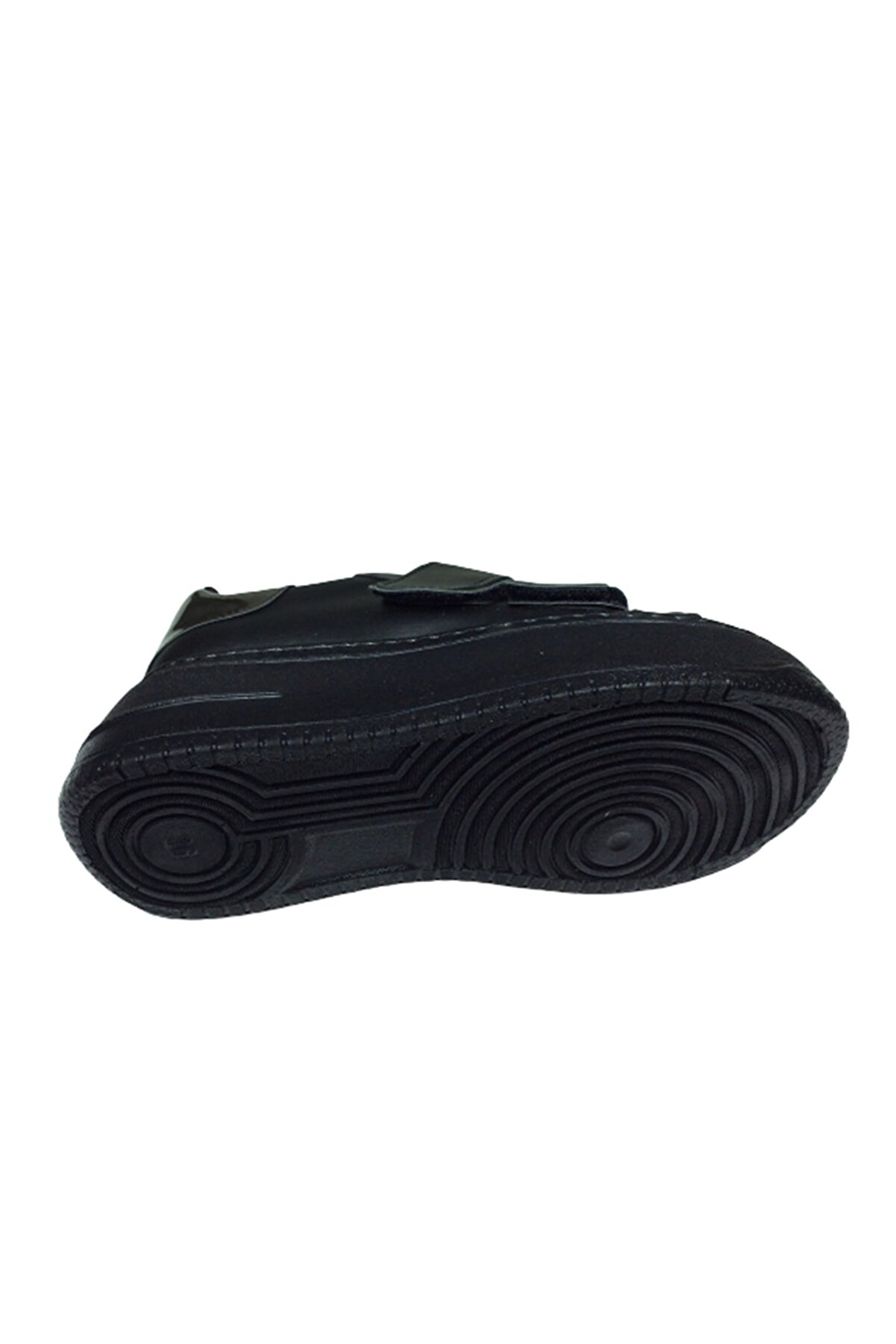 2001 Womenly Moda Sıyah Cırtlı Kadın Sneaker Spor Ayakkabı