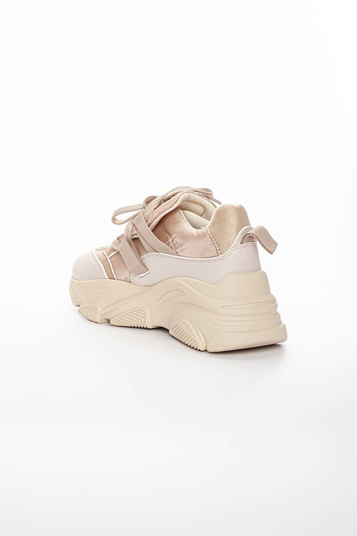 Gult Kadın Kalın Taban Spor Ayakkabı Nude