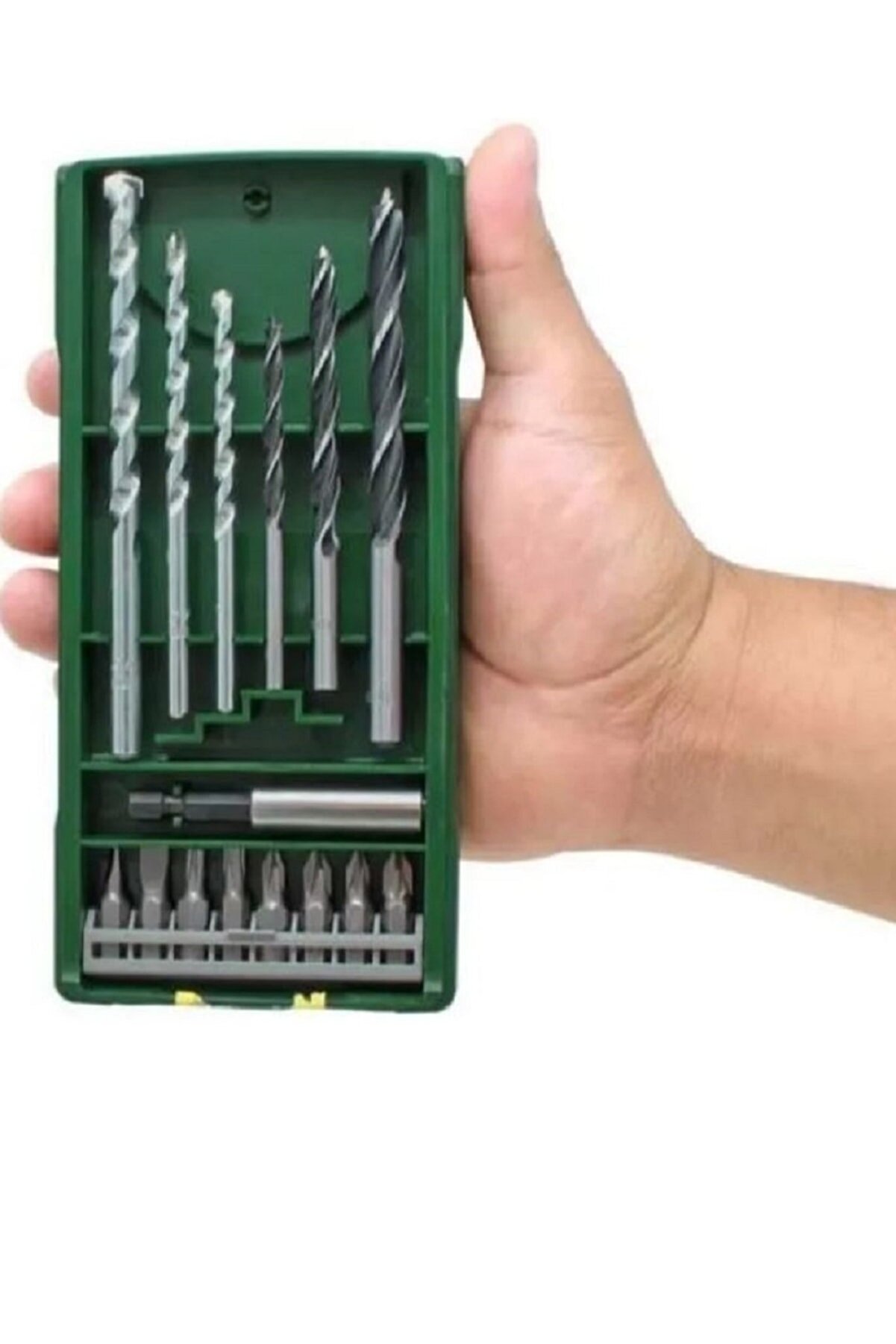 Bosch Darbeli̇ Matkap 600 Watt 13Mm + 15 Parça Matkap Ucu Vi̇dalama Ucu + 25 Parça Vi̇dalama Ucu Seti̇