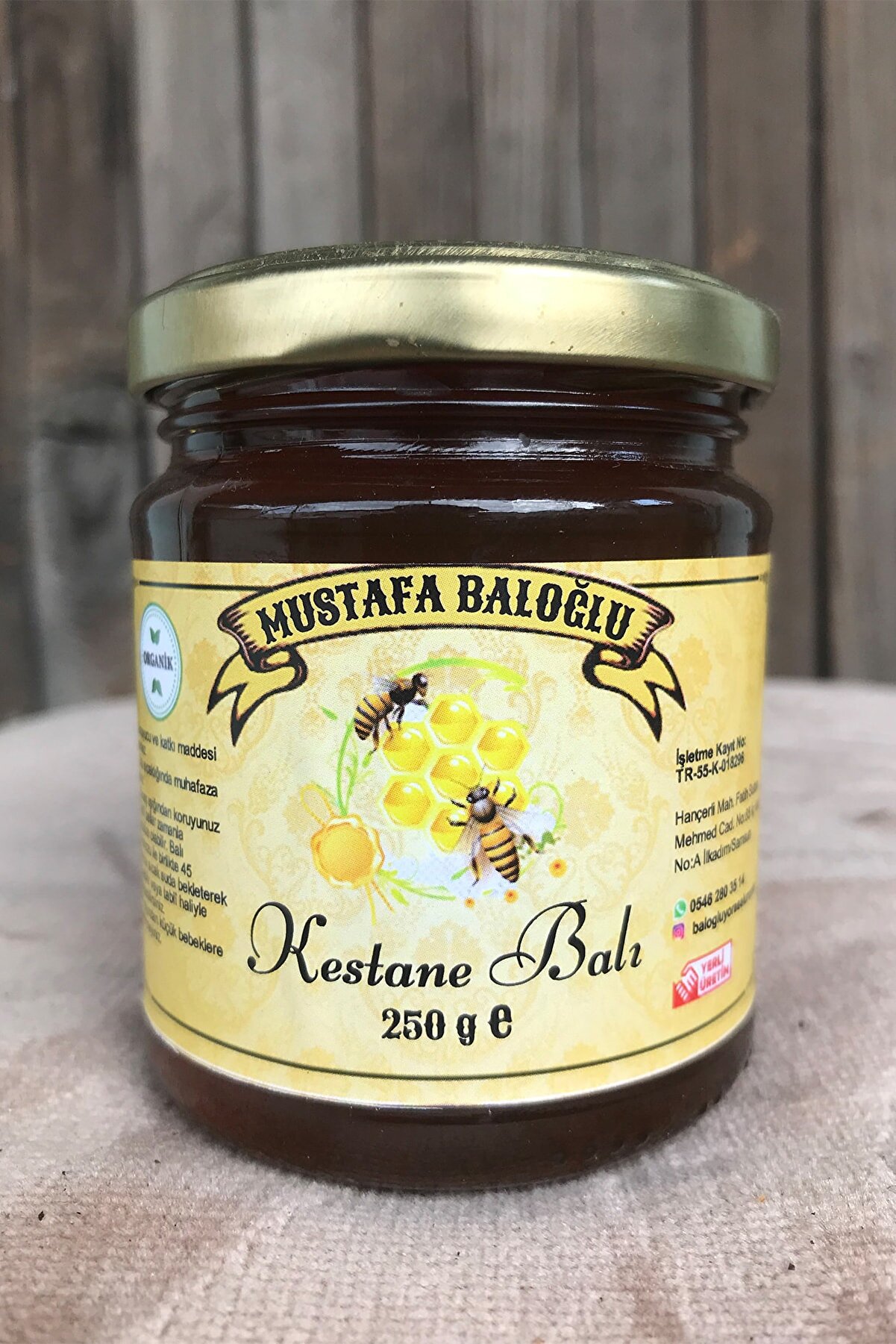 Mustafa Baloğlu Bal &Uuml;r&uuml;nleri̇ Karadeni̇z Kestane Balı (Organi̇k) 250 Gr