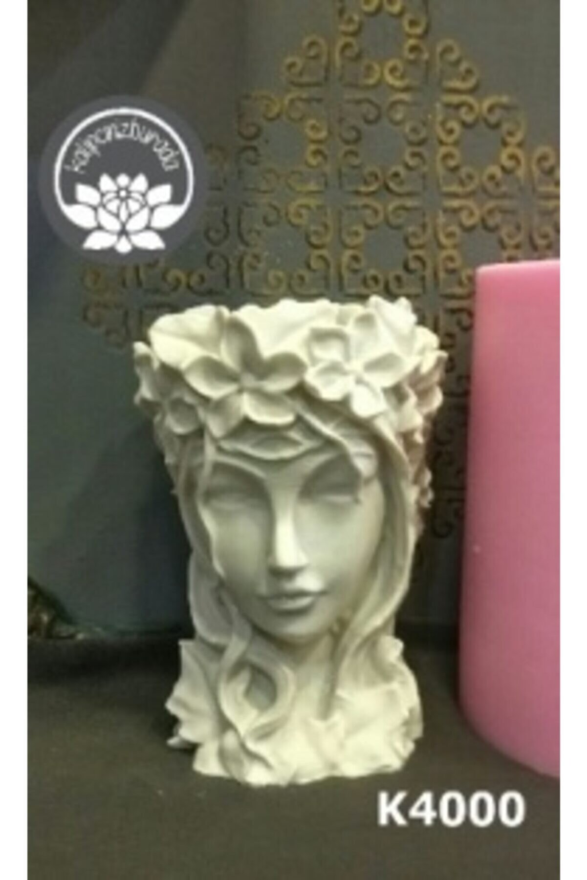 Kalıpcınızburada Rüzgarın Kızı Saksı Si̇li̇kon Kalıp - K4000