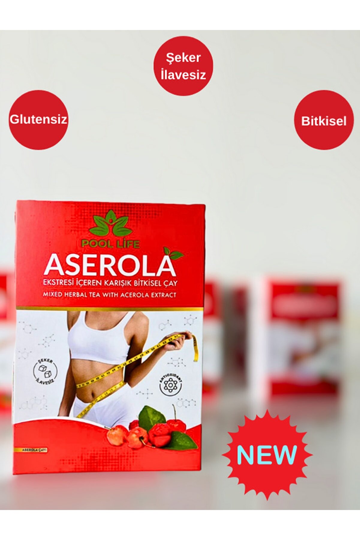 Aserola Tozu Aserola Ekstresi̇ Içeren Karışık Bi̇tki̇ Çayı 42Li̇ Süzen Poşet