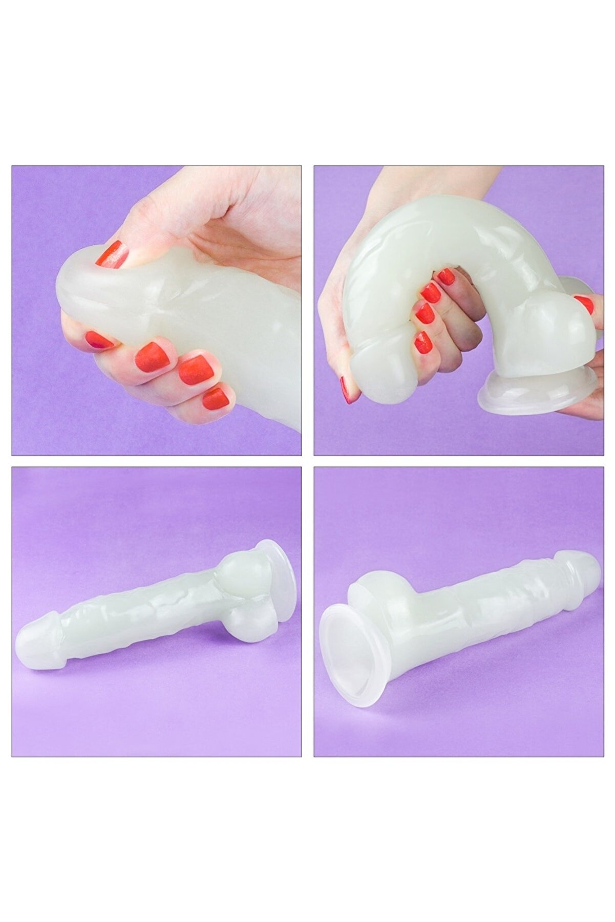 Meyrabest 8.5   Lumi̇no Play Fosforlu Yapay Di̇ldo