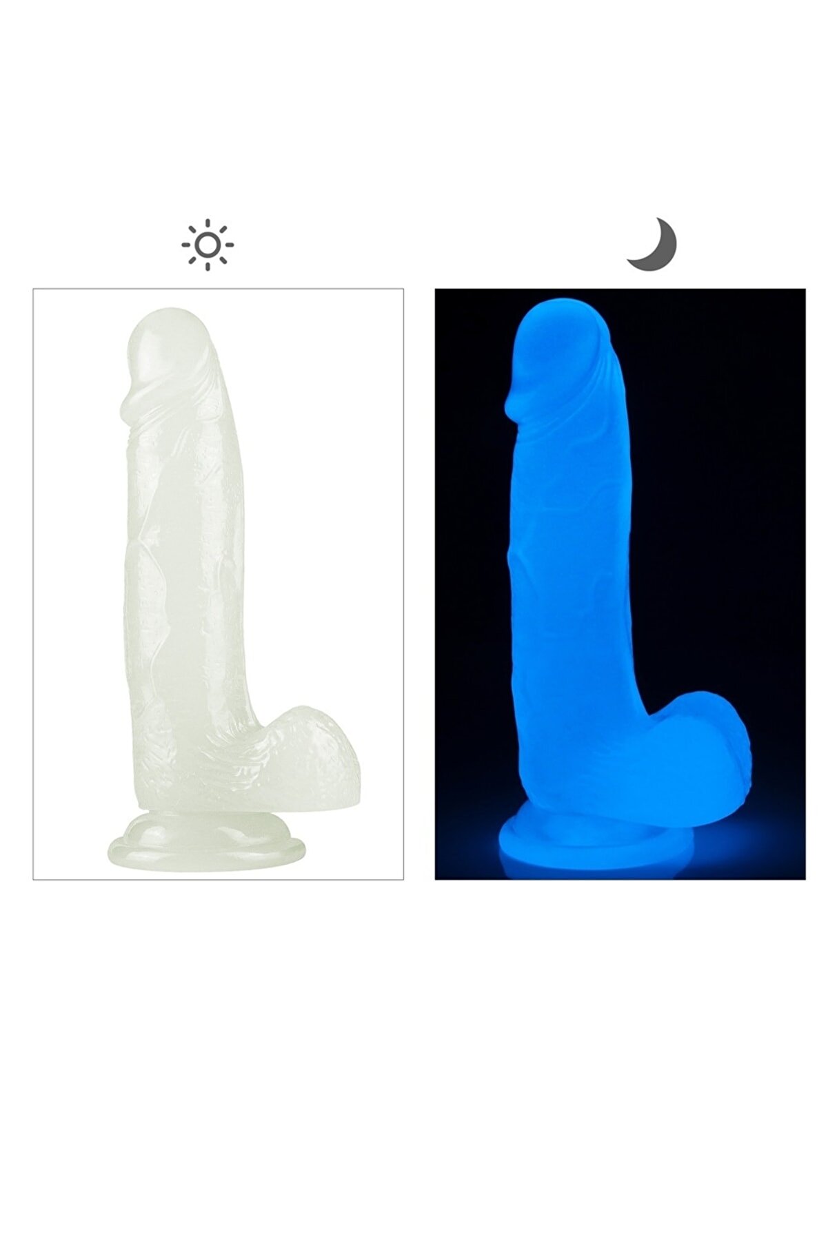 Meyrabest 7.5   Lumi̇no Play Fosforlu Yapay Di̇ldo