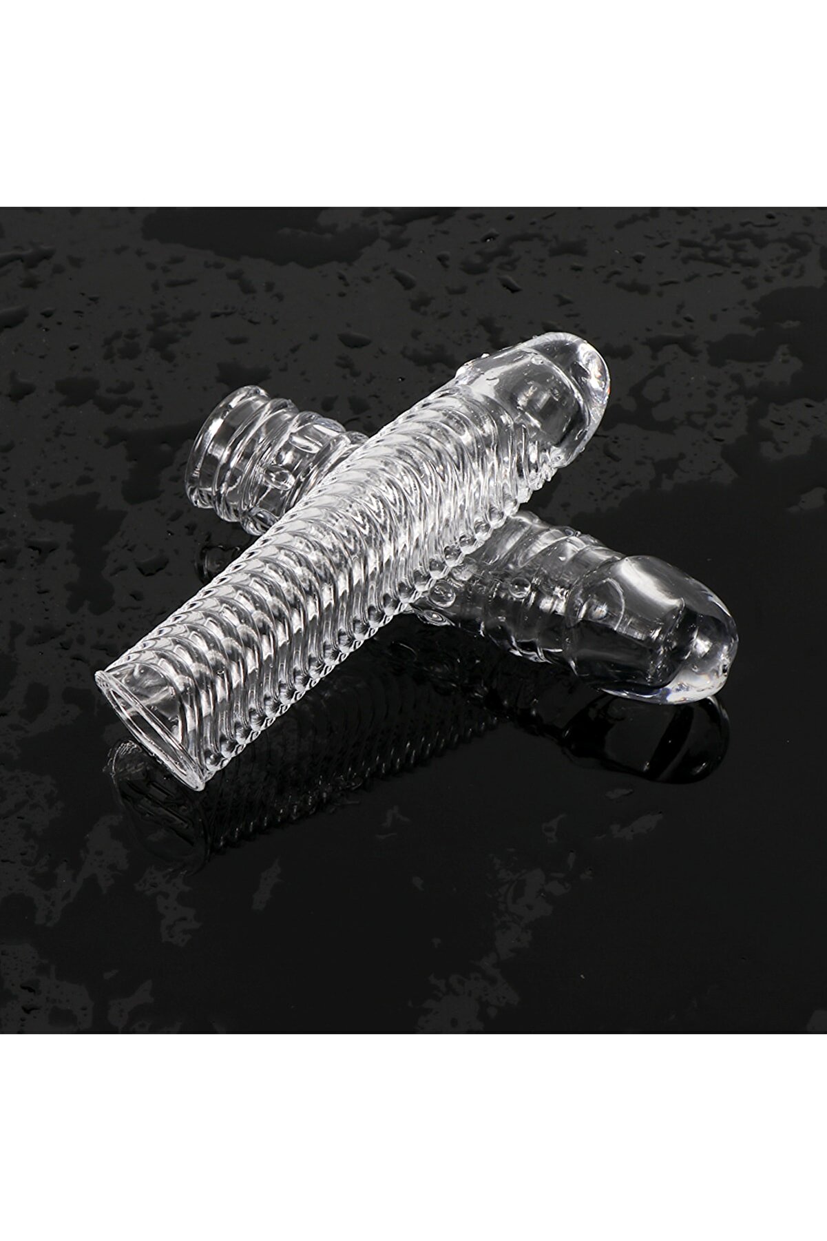 Quangdong Xi̇se Toys Sleeve Si̇li̇kon Şeffaf Peni̇s Kılıfı