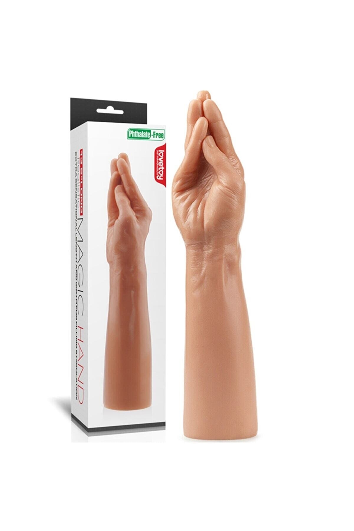 Meyrabest Lovetoy Ki̇ng Si̇ze Reali̇sti̇c Magi̇c Hand Huge El-Kol Di̇ldo 35 Cm