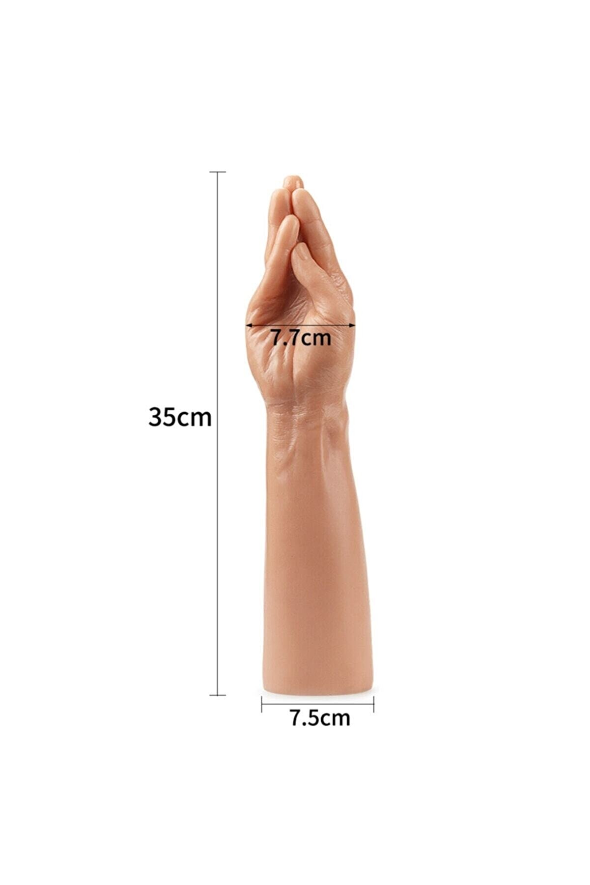 Meyrabest Lovetoy Ki̇ng Si̇ze Reali̇sti̇c Magi̇c Hand Huge El-Kol Di̇ldo 35 Cm
