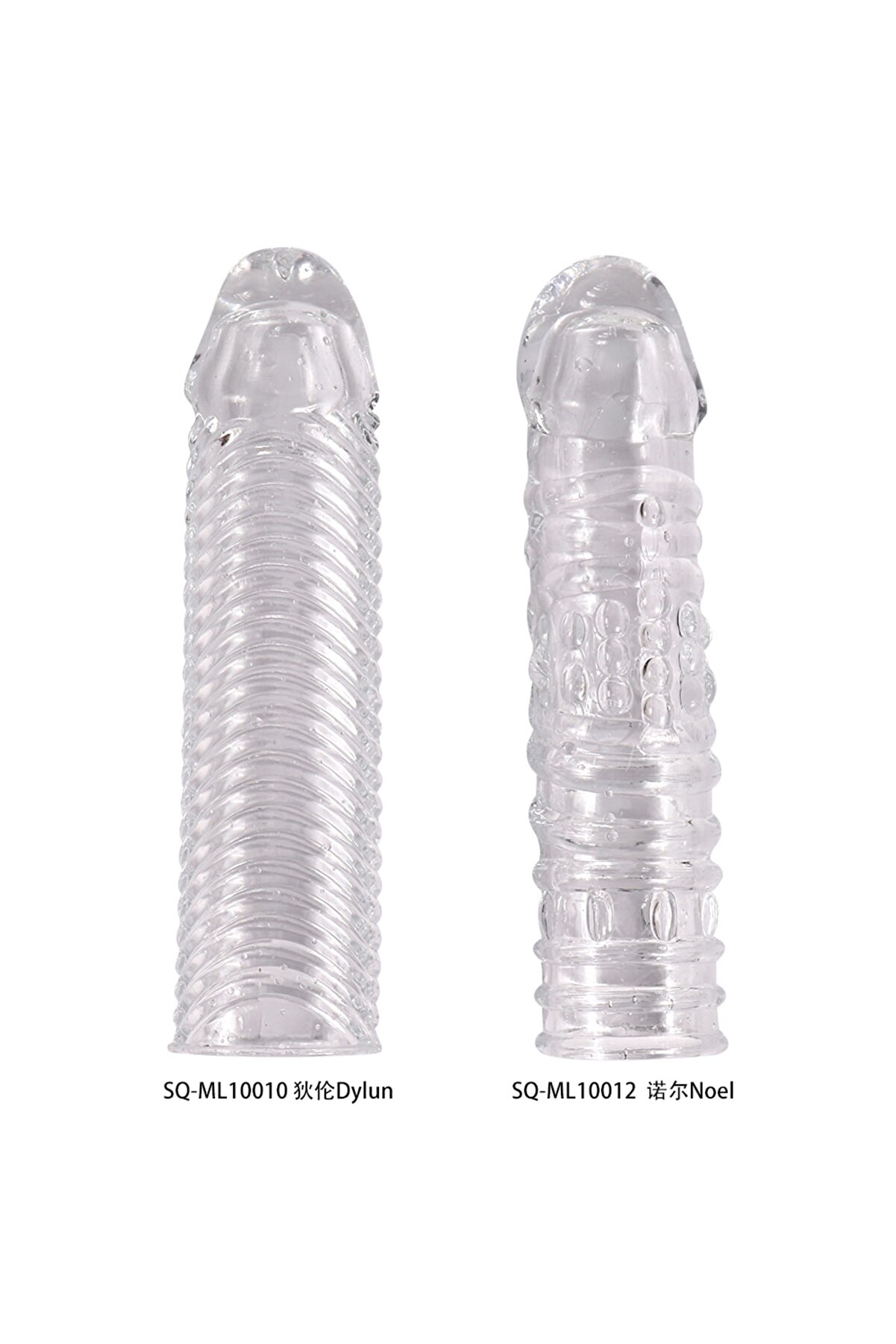 Quangdong Xi̇se Toys Sleeve Si̇li̇kon Şeffaf Peni̇s Kılıfı