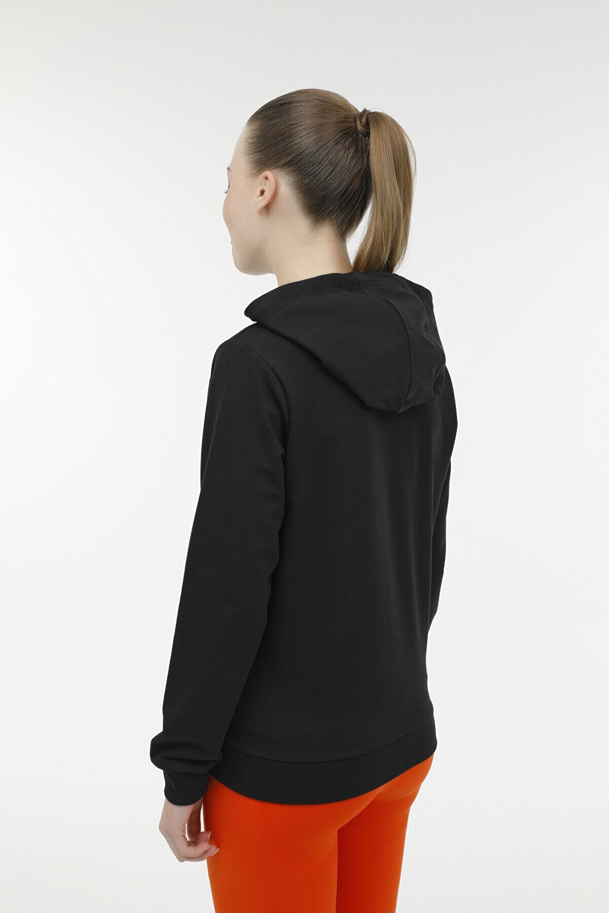 Ki̇neti̇x W-Sn85 Basıc Full Zıp Hoo Si̇yah Kadın Eşofman Üstü