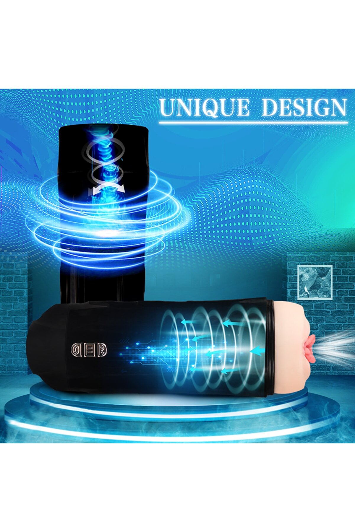 Quangdong Xi̇se Toys Truda Inspi̇ratory Emi̇ş G&uuml;&ccedil;l&uuml; 7 Mod Ti̇treşi̇mli̇ Reali̇sti̇k Vaji̇na Mast&uuml;bat&ouml;r