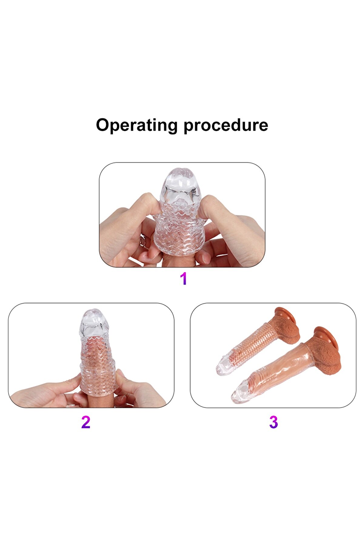 Quangdong Xi̇se Toys Beck Peni̇s Sleeve Si̇li̇kon Şeffaf Peni̇s Kılıfı