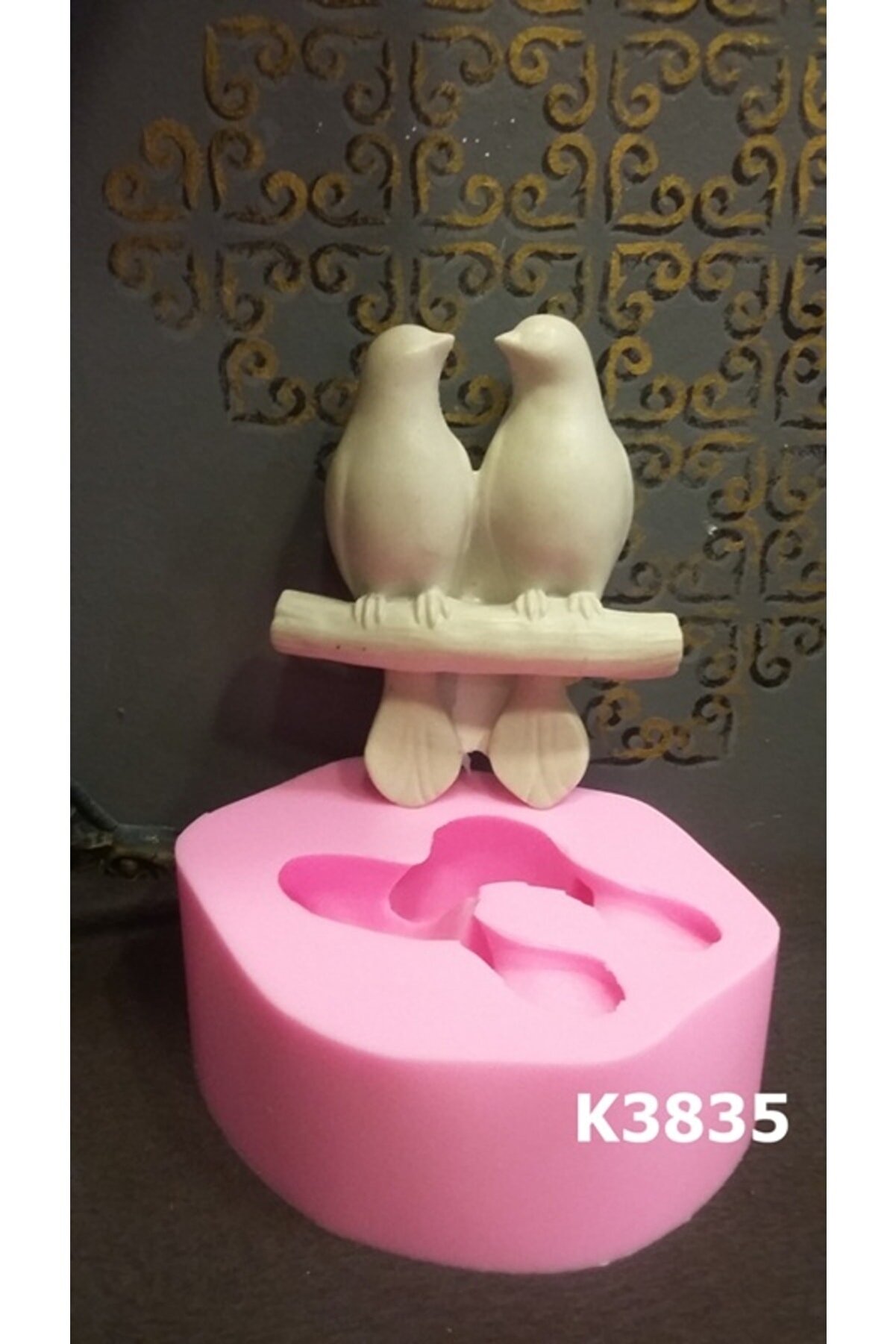 Kalıpcınızburada Iki̇li̇ Kuş Si̇li̇kon Kalıp