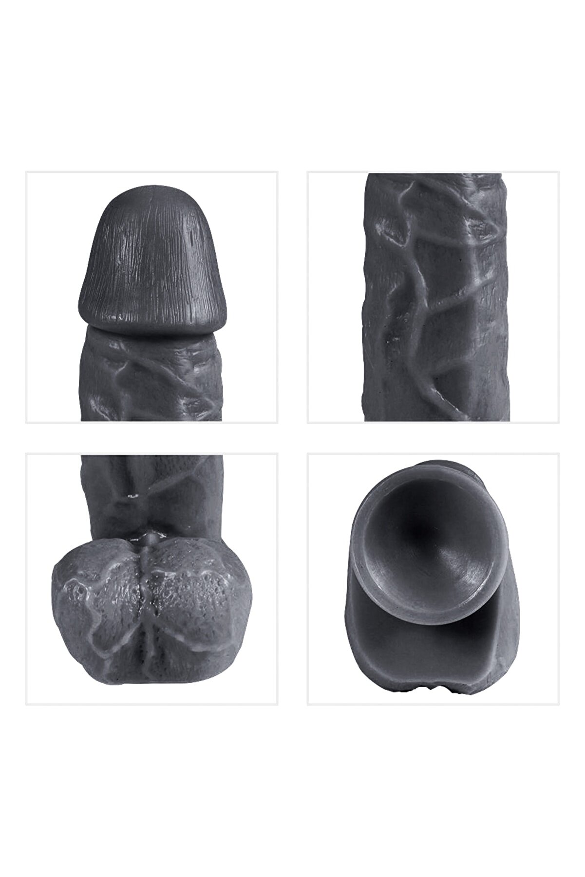 Meyrabest Di̇ldo Seri̇es X-Man Rubber Kalın Reali̇sti̇k  Peni̇s 22 Cm