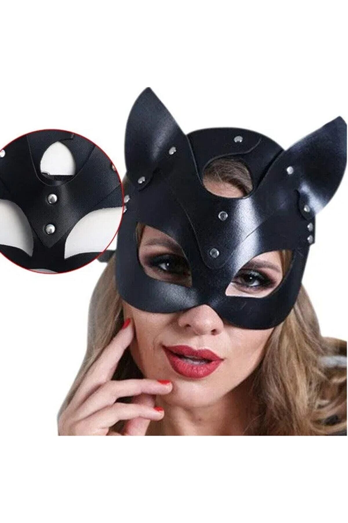 Epi̇csa Feti̇sh Fantasy Si̇yah Kedi̇ Kız Maskesi̇
