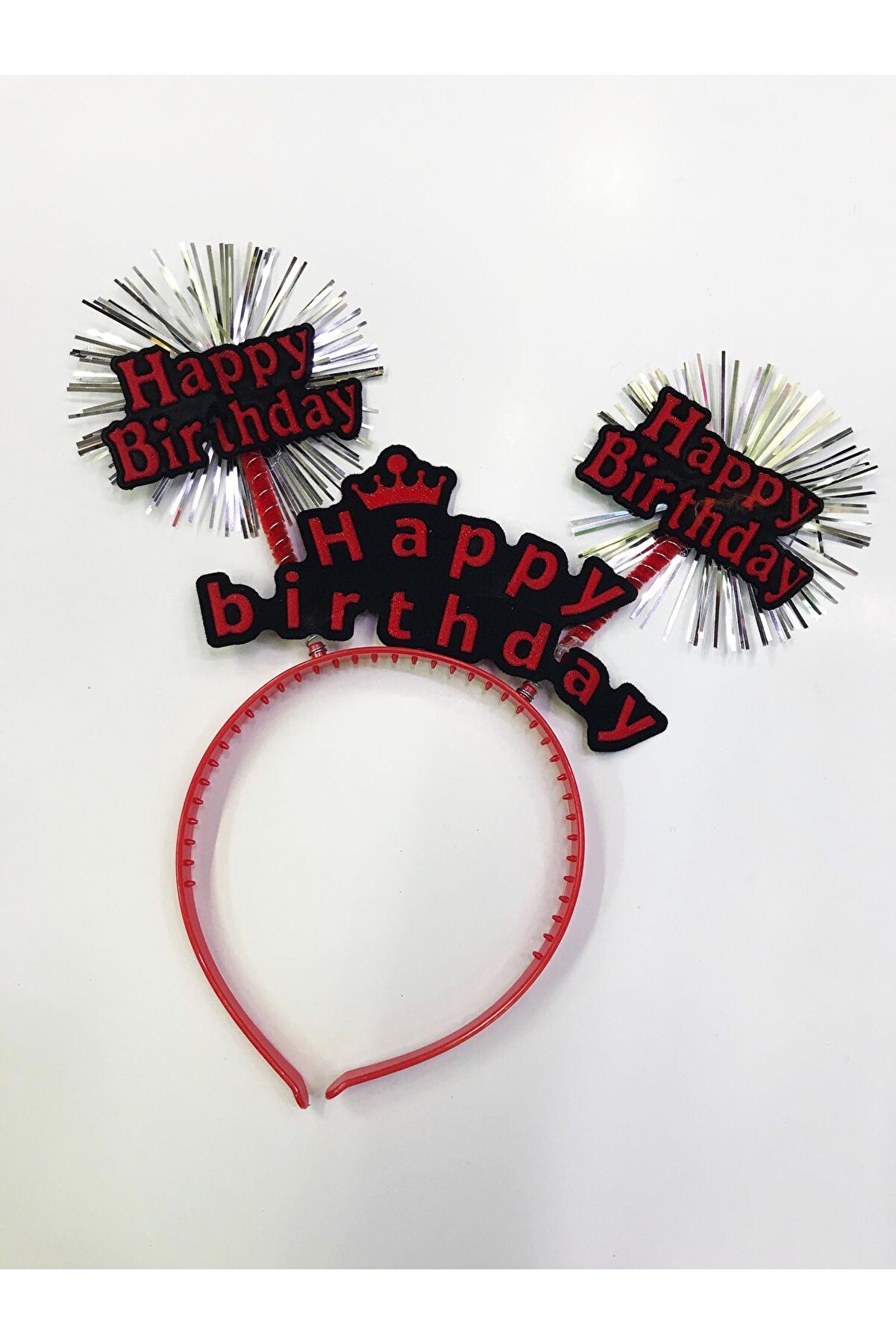 Go İthalat Happy Bi̇rthday Neon Renk Doğum G&uuml;n&uuml; Tacı 12 Adet (4072)