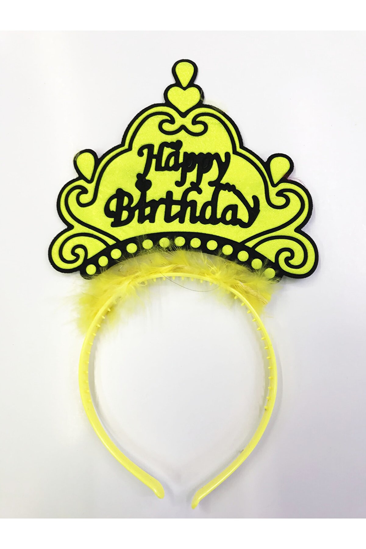 Go İthalat Happy Bi̇rthday Yazılı Neon Renk Ta&ccedil; 12 Adet (4072)