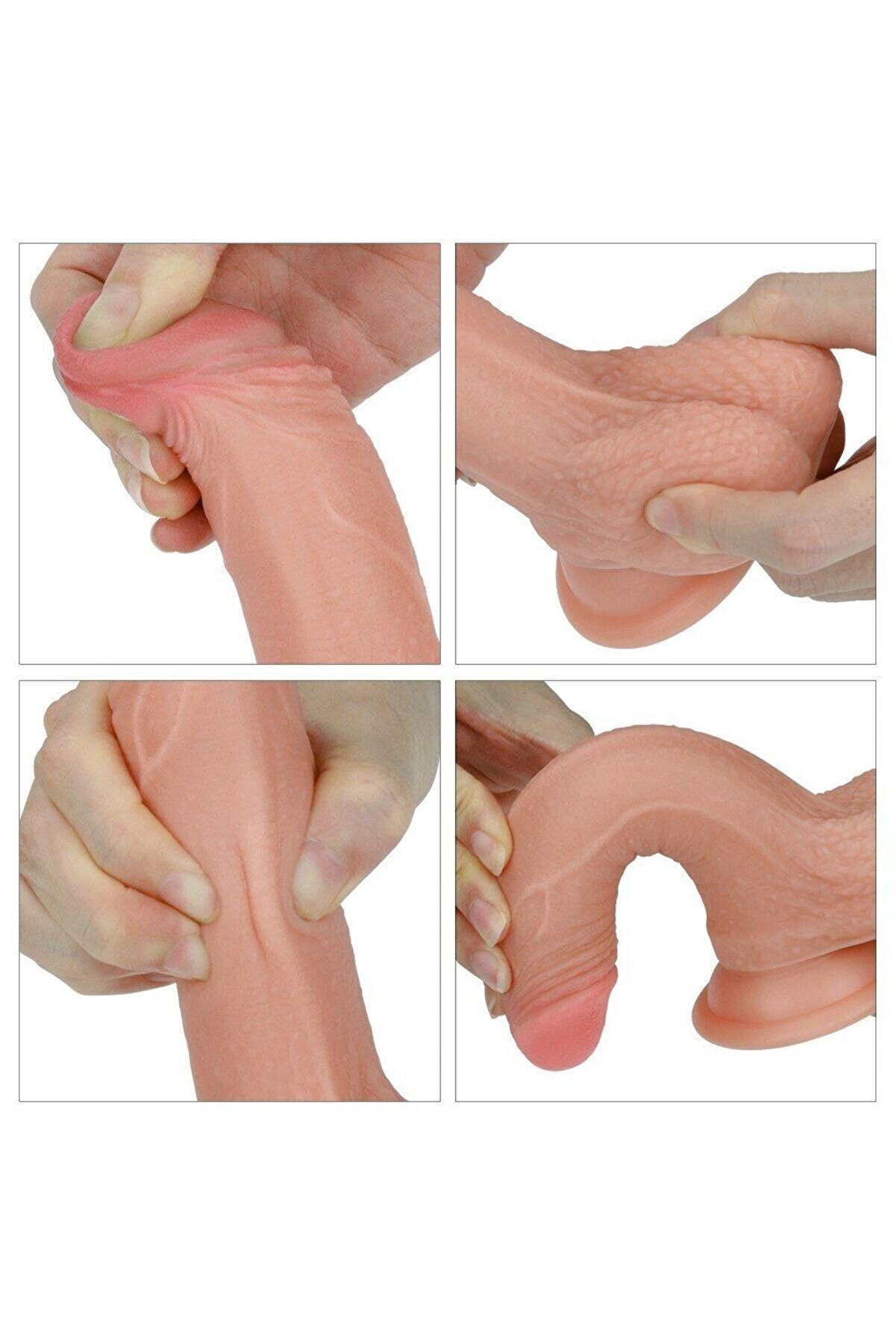 Meyrabest Dual Layered Plati̇num Si̇li̇cone Reali̇sti̇k Peni̇s