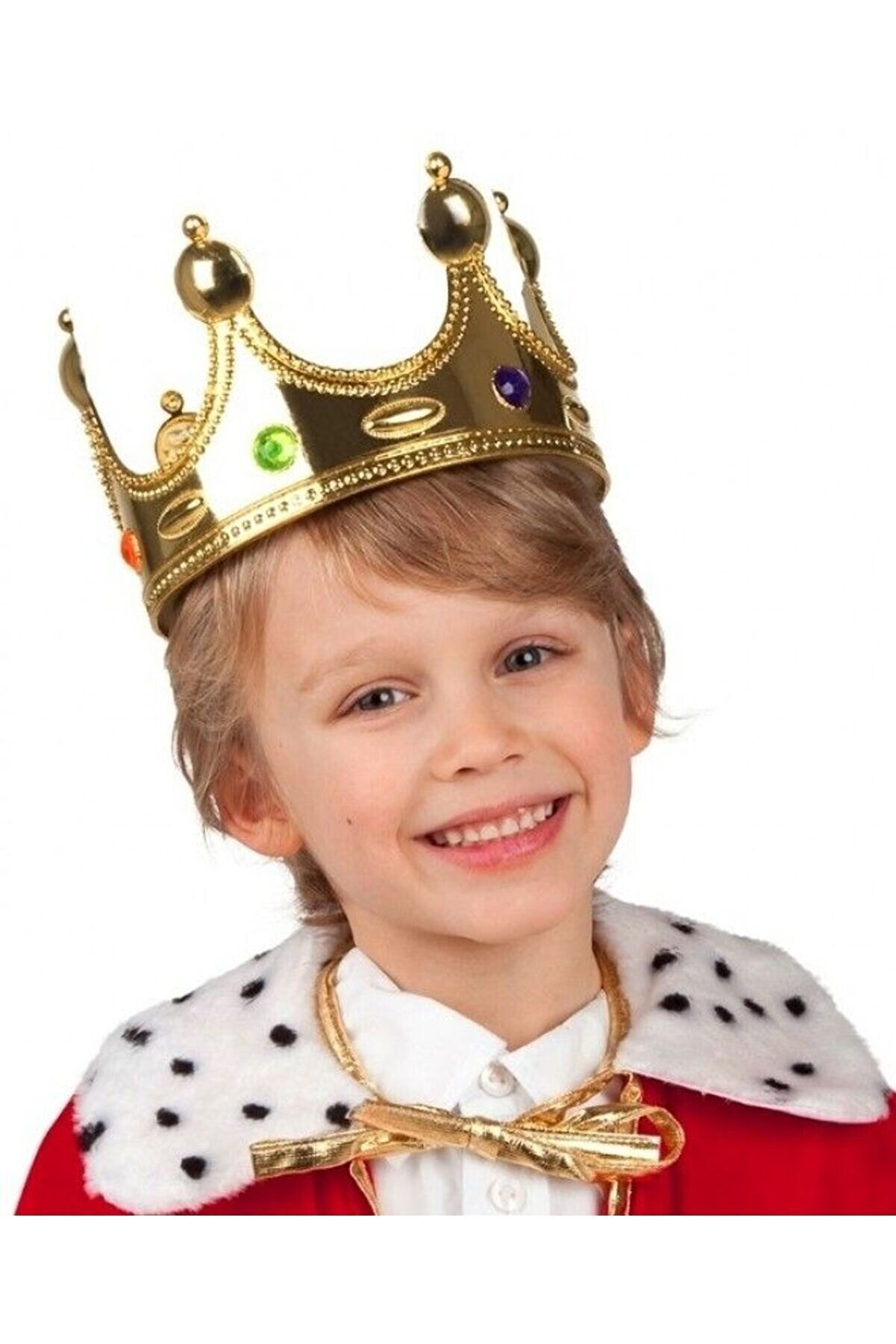 Go İthalat Plasti̇k Kral Tacı Altın Renk &Ccedil;ocuk Boy (4107)