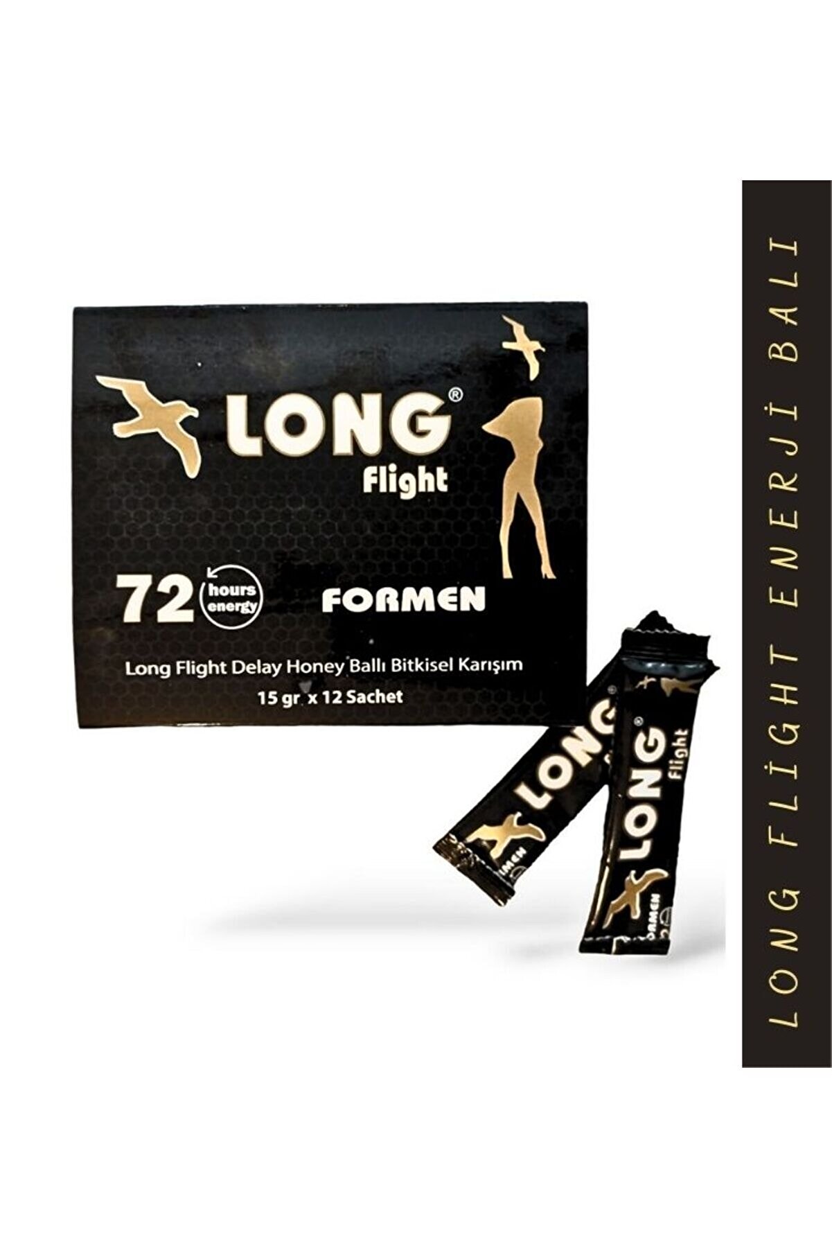 Long Mendi̇l Long Enerji̇ Balı 12Li̇ Sti̇ck 72 Hours Energy