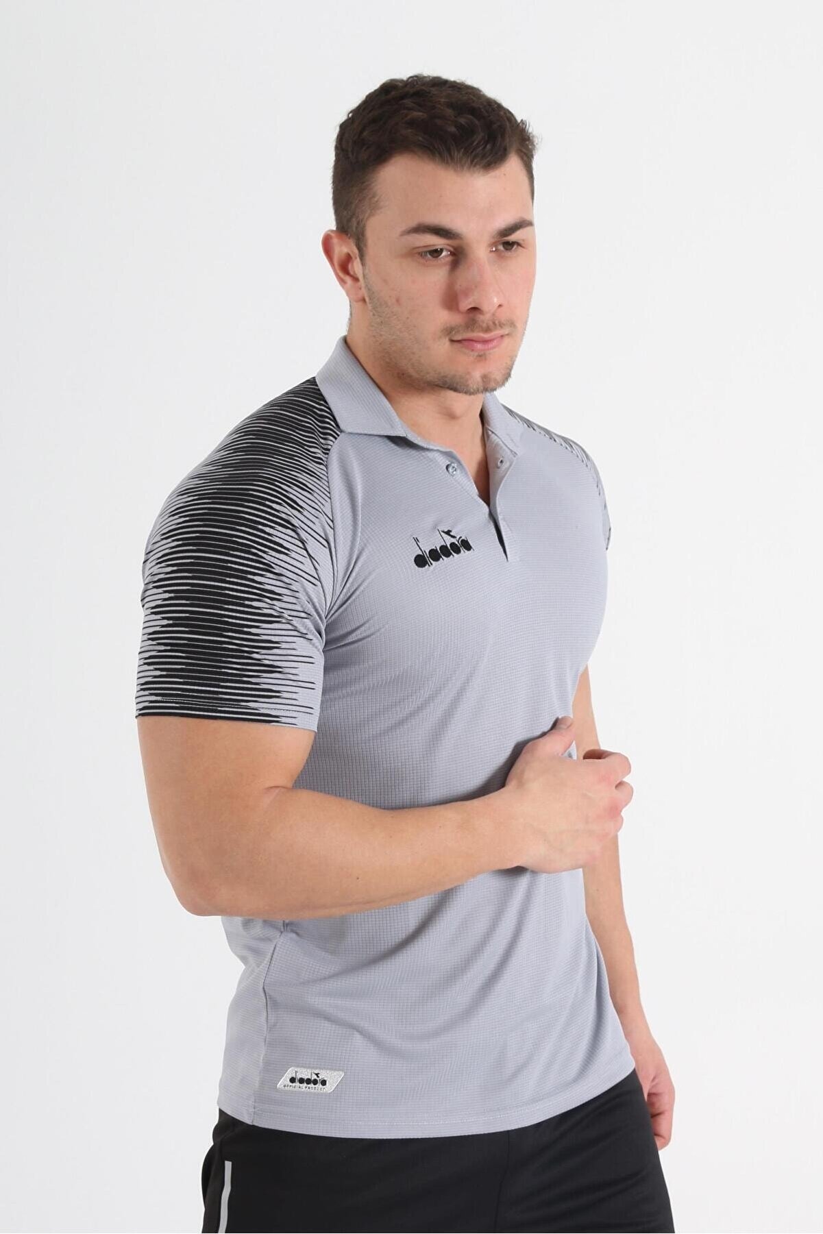 Di̇adora Ri̇ti̇m Kamp Polo T-Shi̇rt Gri̇