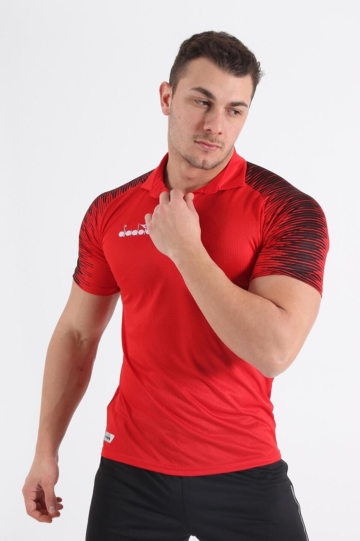 Di̇adora Ri̇ti̇m Kamp Polo T-Shi̇rt Kırmızı