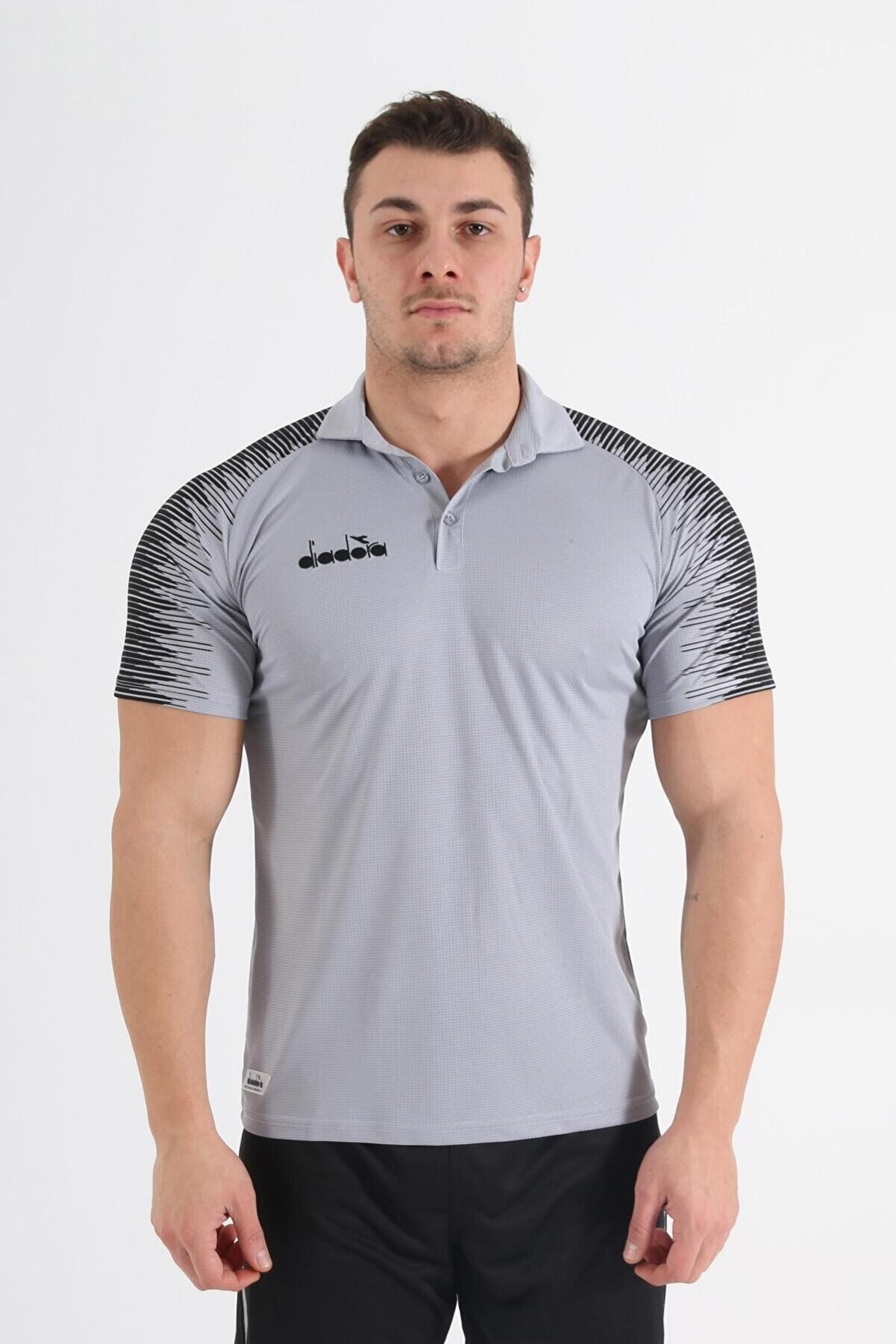 Di̇adora Ri̇ti̇m Kamp Polo T-Shi̇rt Gri̇